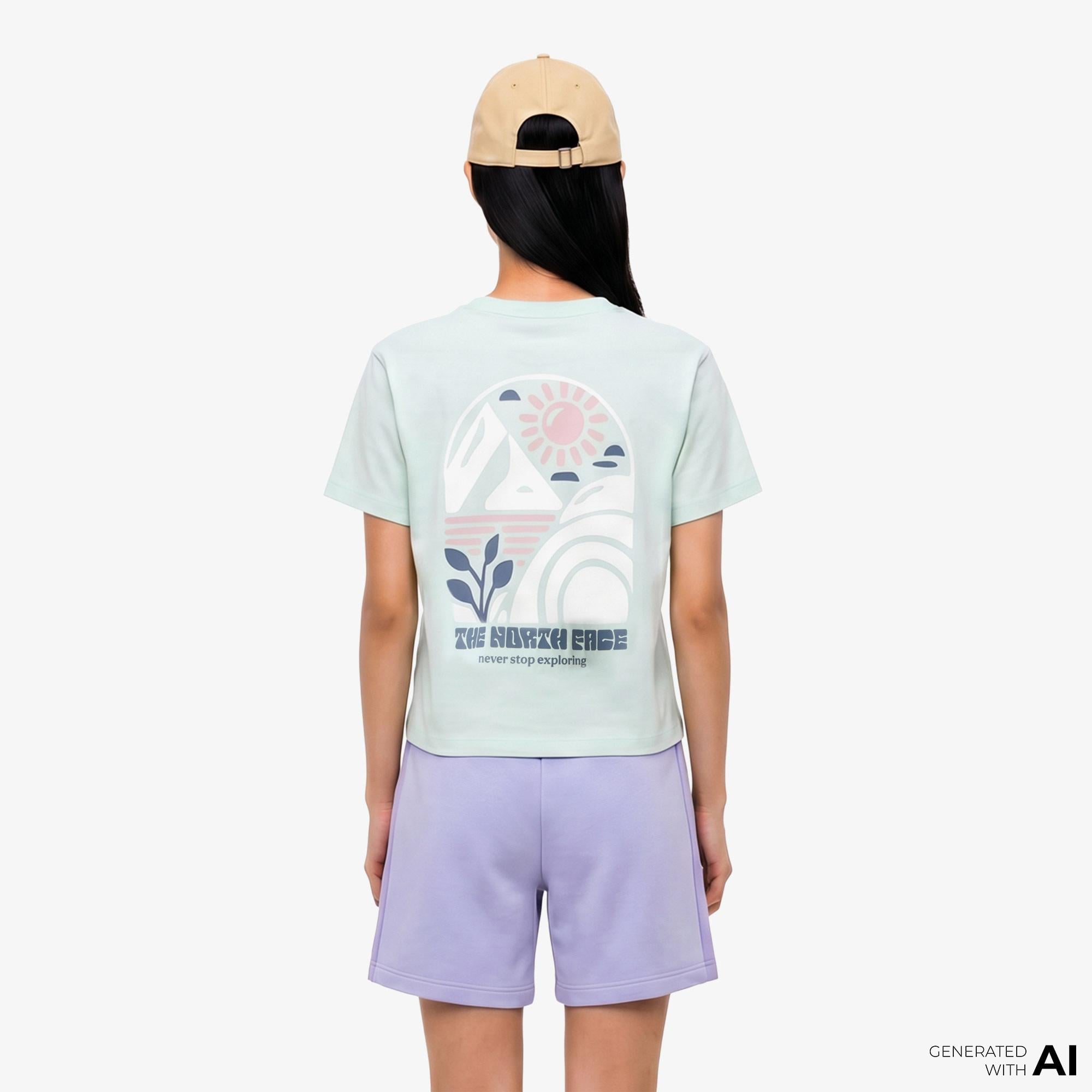 The North Face Sun Regular Kadın Mavi T-Shirt