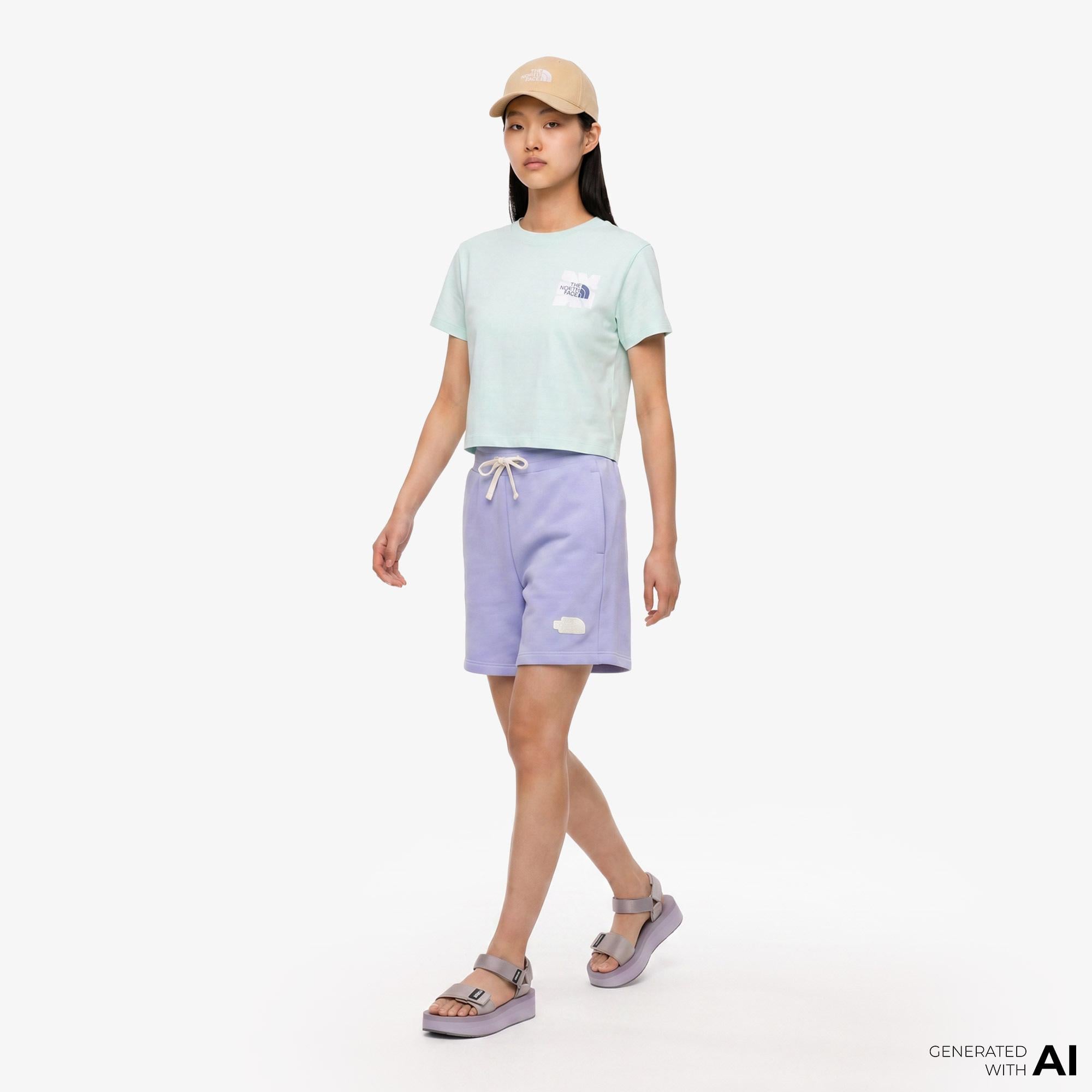 The North Face Sun Regular Kadın Mavi T-Shirt