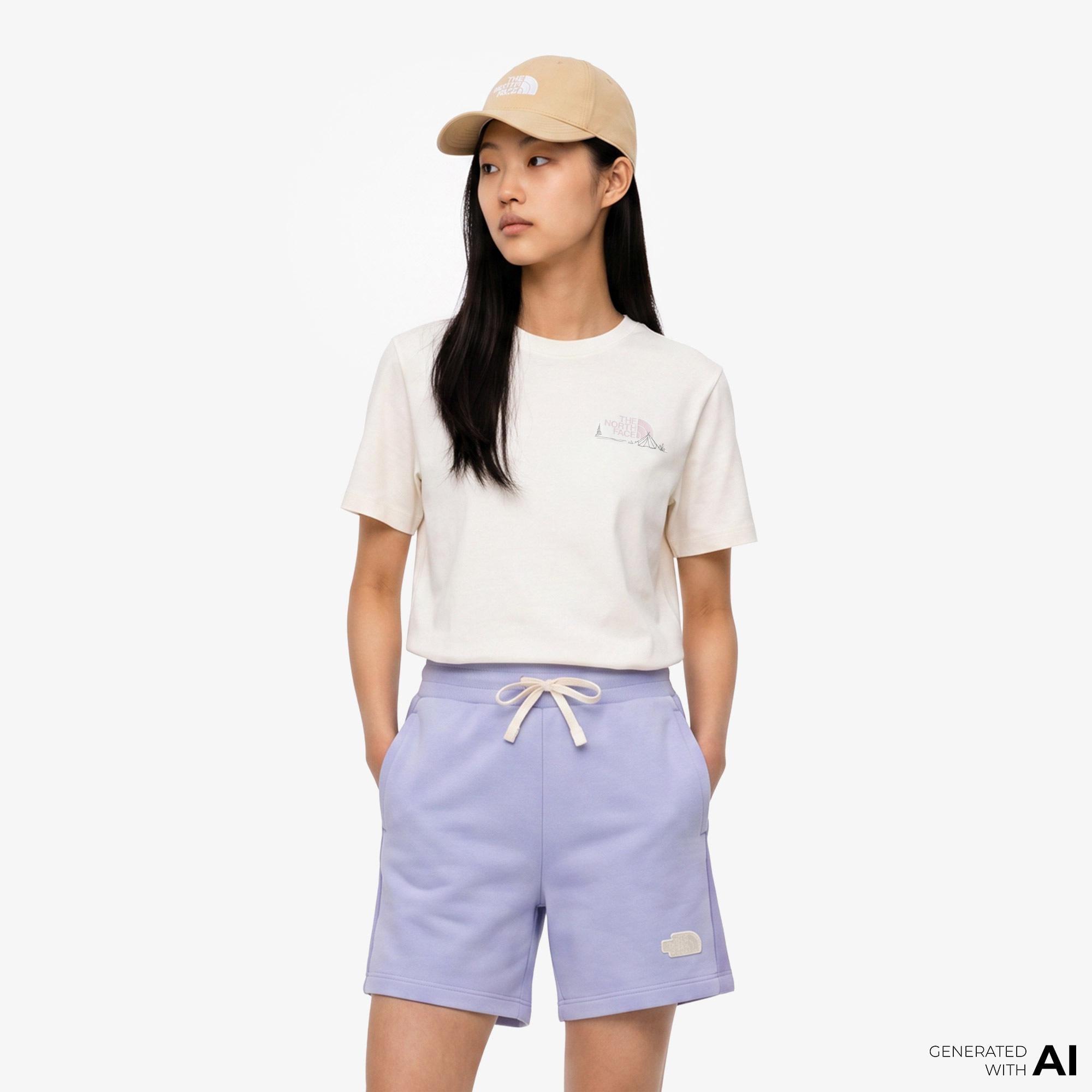 The North Face Monte Regular Kadın Beyaz T-Shirt