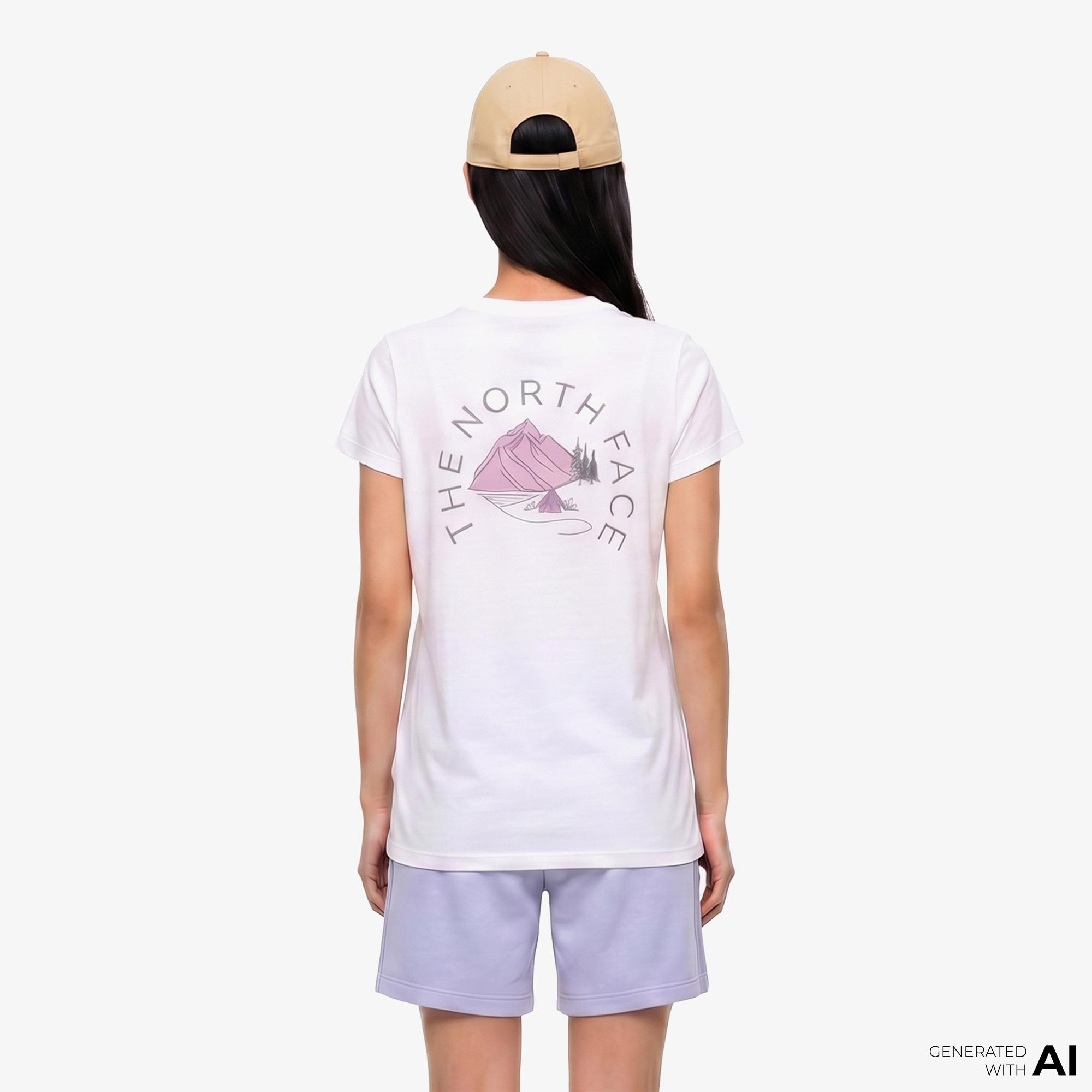 The North Face Monte Regular Kadın Beyaz T-Shirt