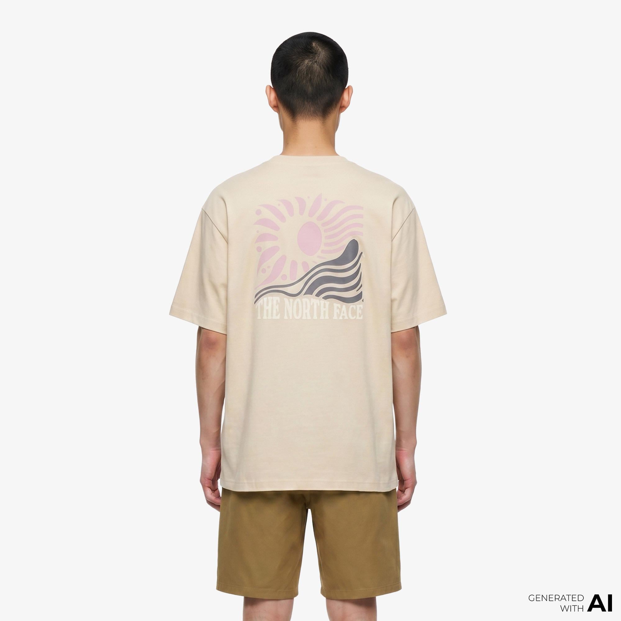 The North Face Sun Oversize Erkek Bej T-Shirt