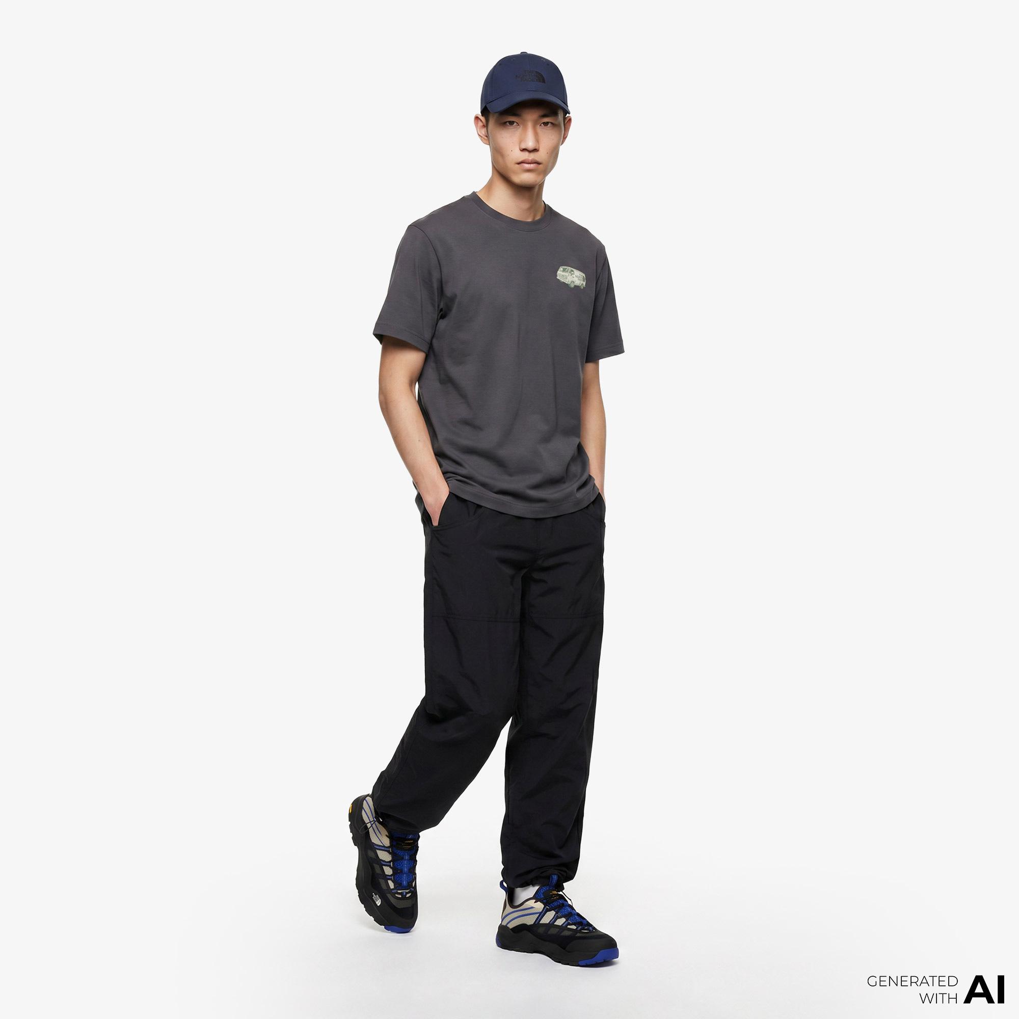 The North Face Van Life Relaxed Erkek Gri T-Shirt
