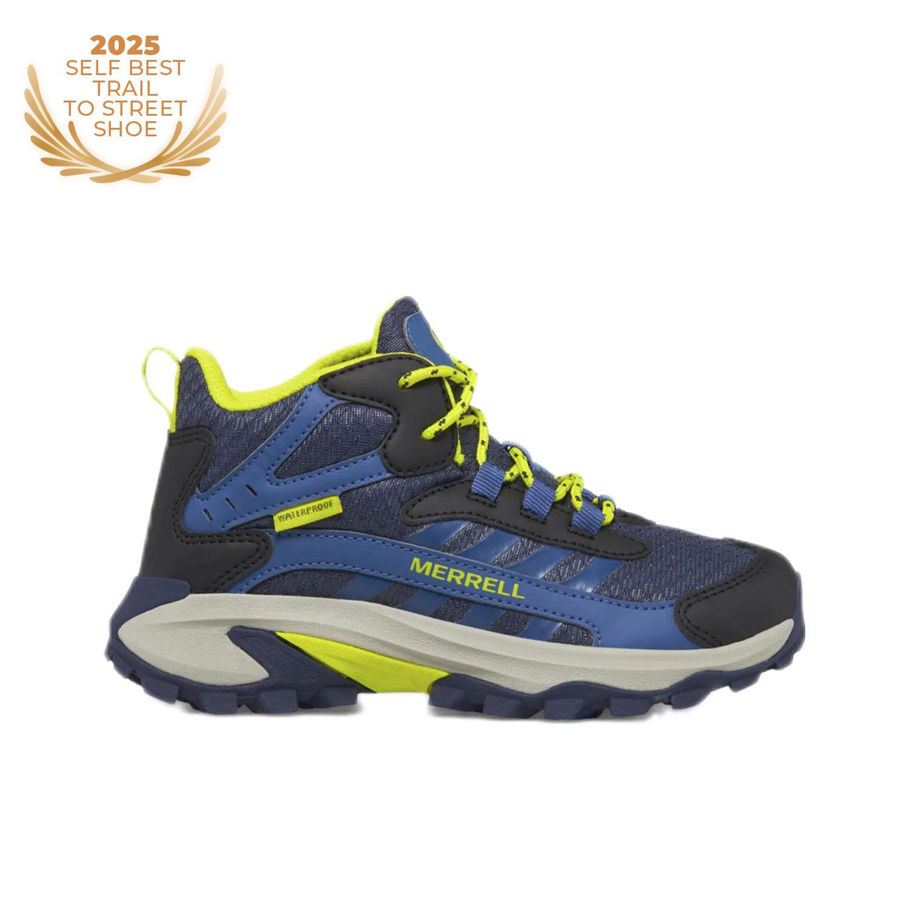 Merrell Moab Speed 2 Mid Waterproof Çocuk Mavi Bot