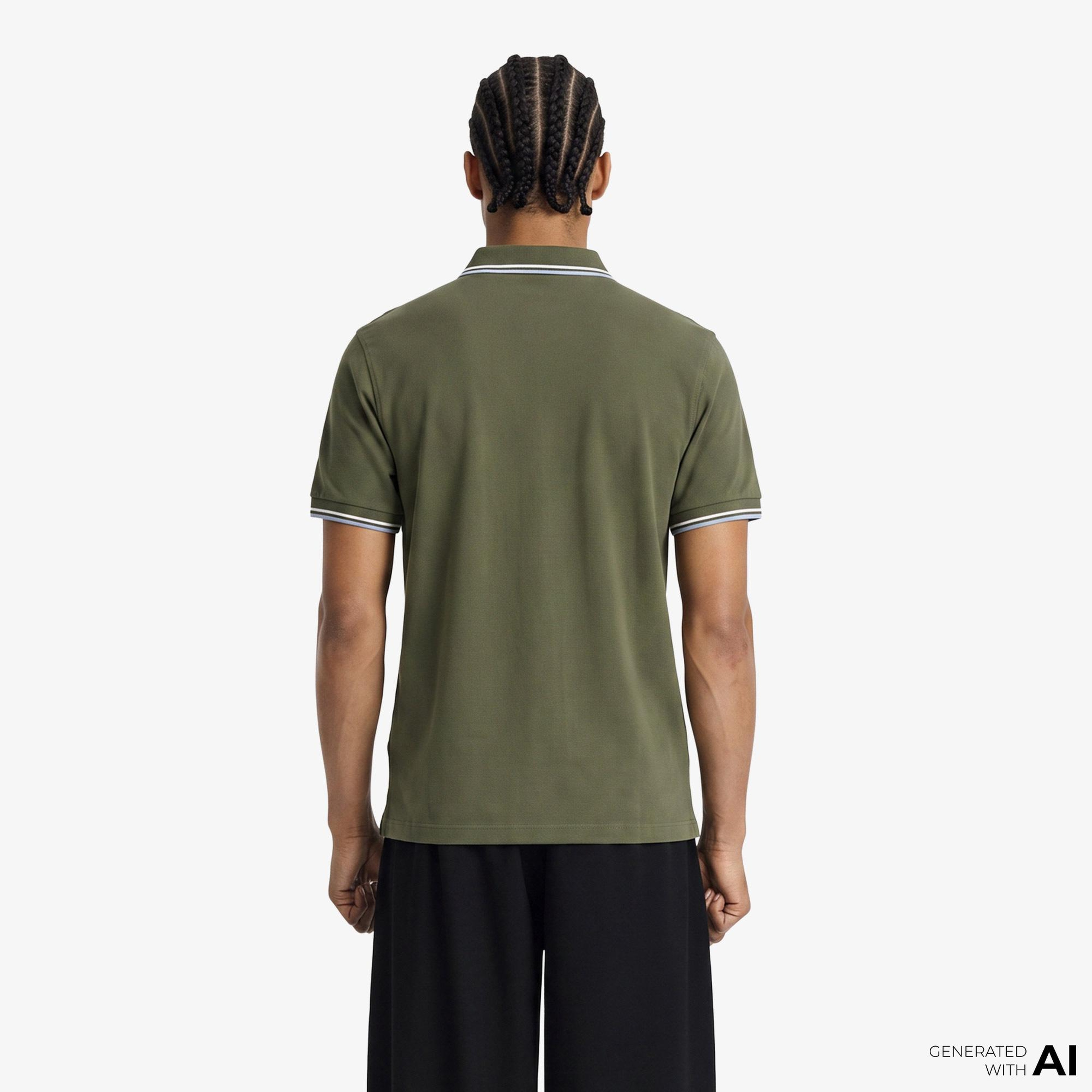 Fred Perry Erkek Yeşil Polo