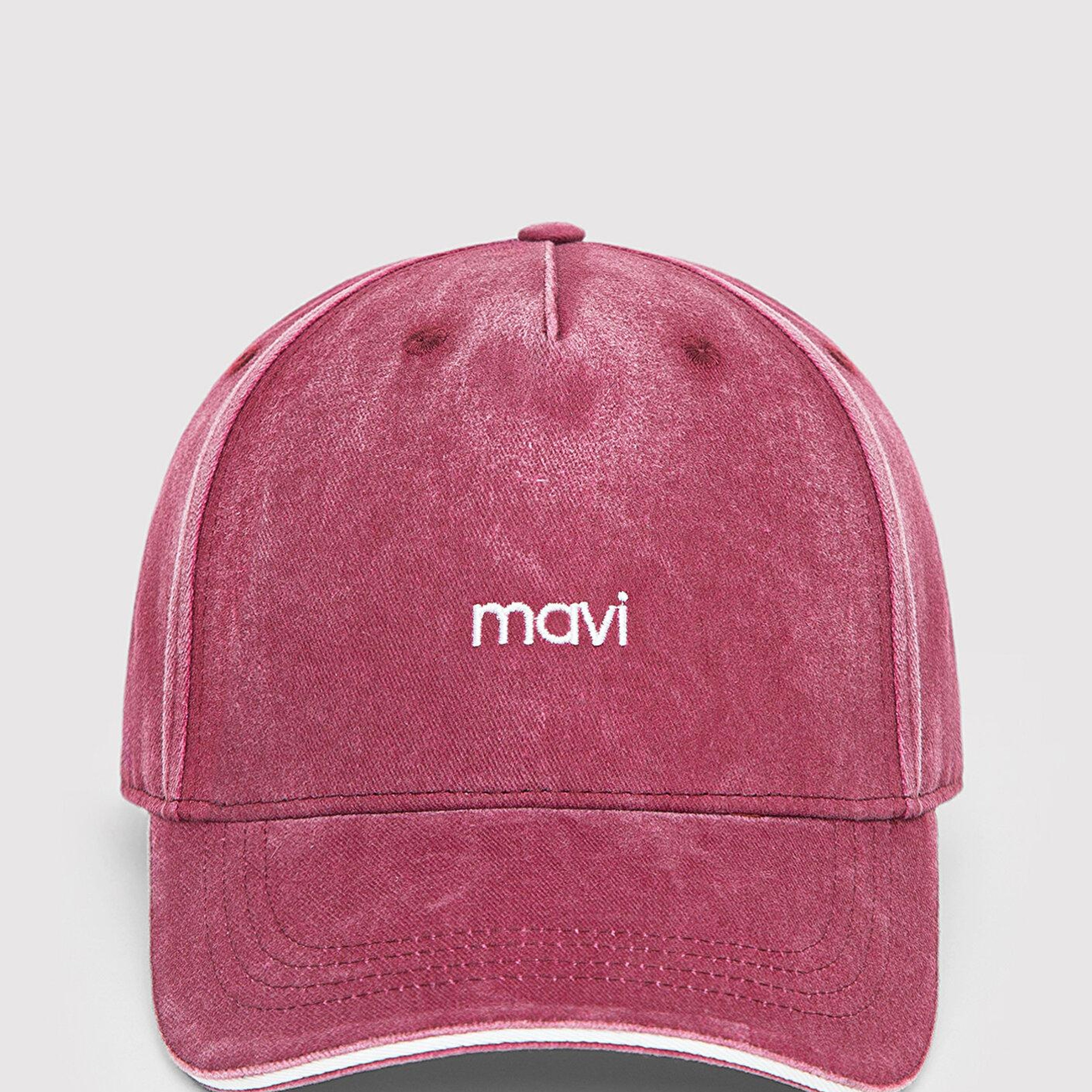 Mavi Mavi Nakışlı Bordo Şapka 1914111-32205
