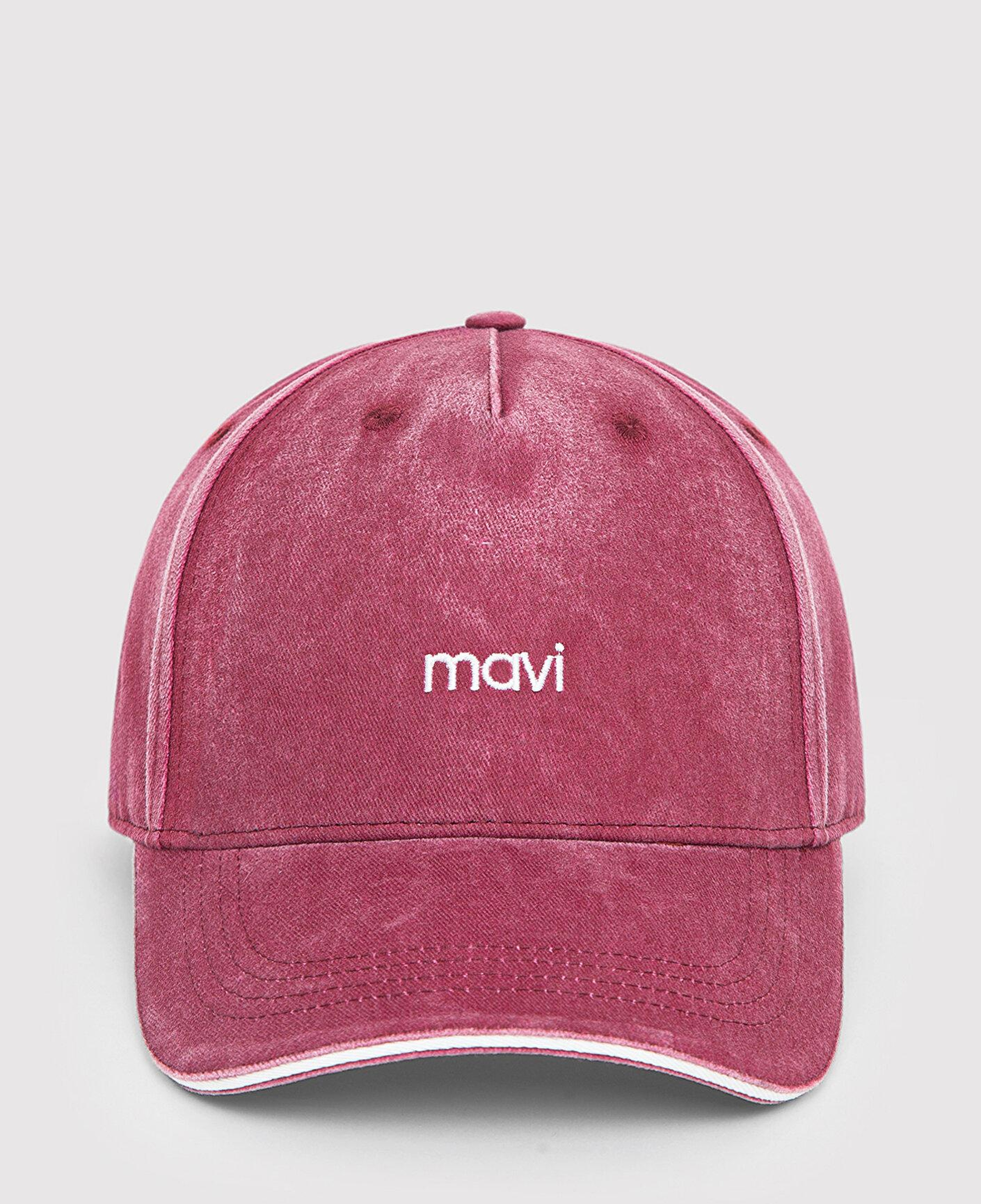Mavi Mavi Nakışlı Bordo Şapka 1914111-32205