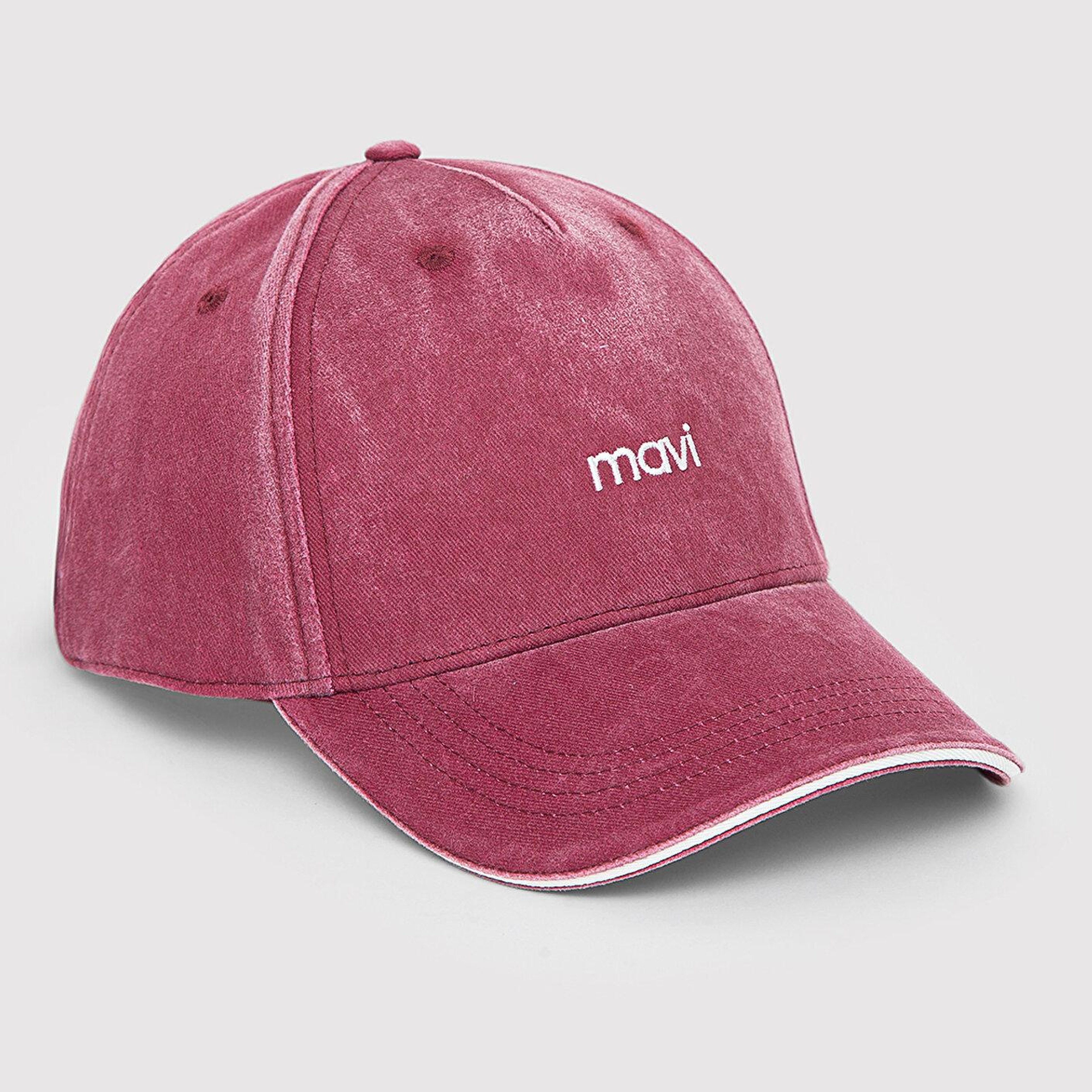 Mavi Mavi Nakışlı Bordo Şapka 1914111-32205