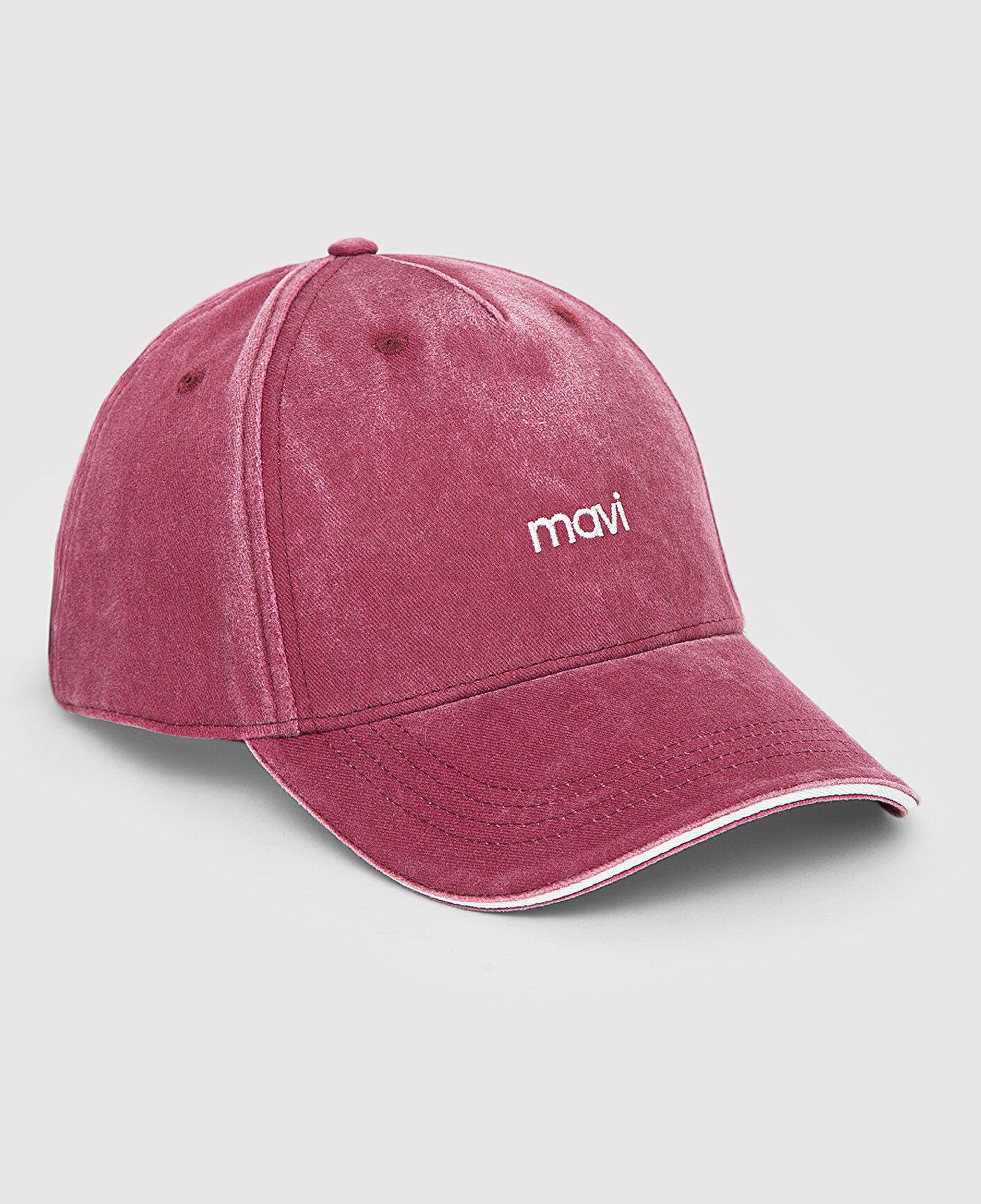 Mavi Mavi Nakışlı Bordo Şapka 1914111-32205