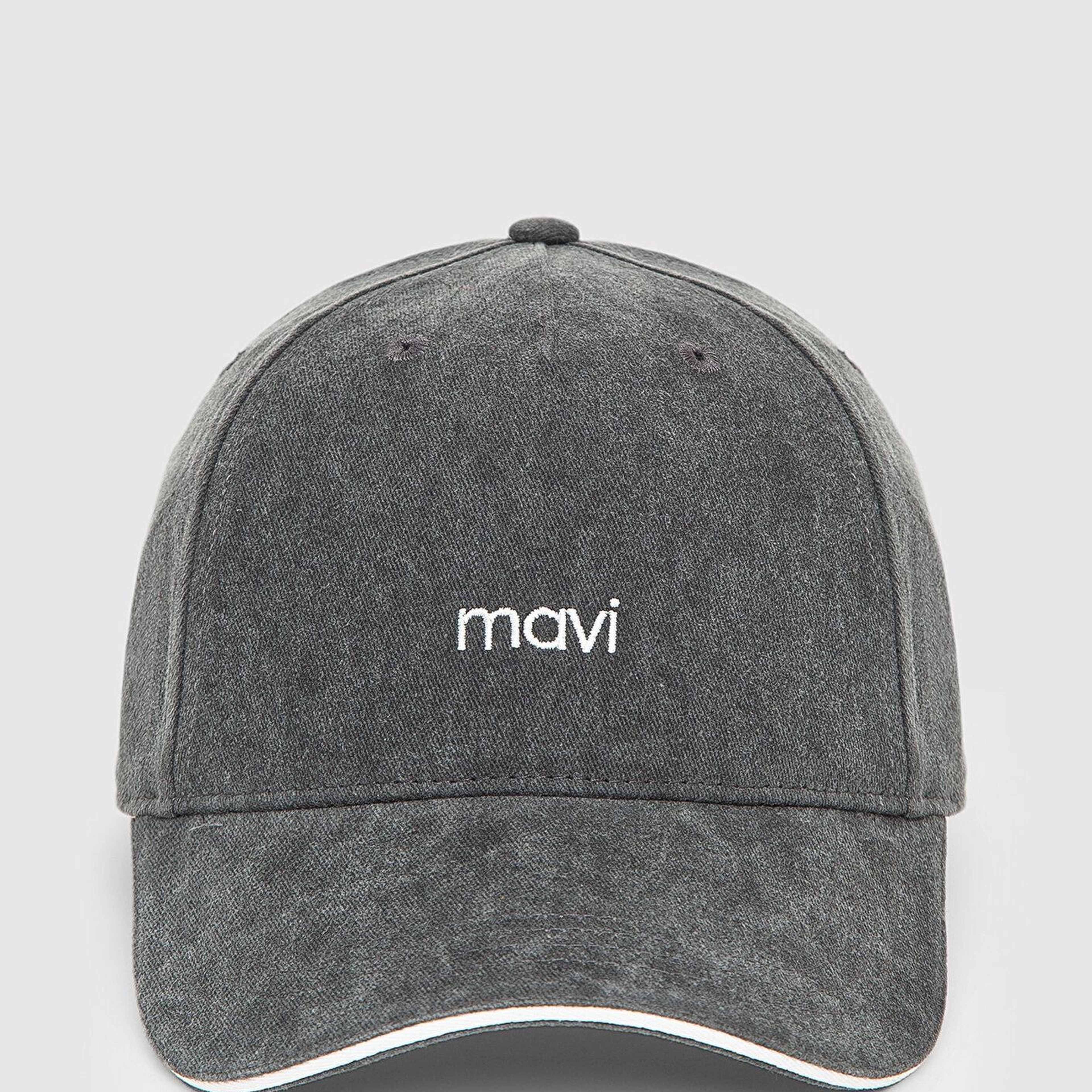 Mavi Mavi Nakışlı Antrasit Şapka 1914111-34320