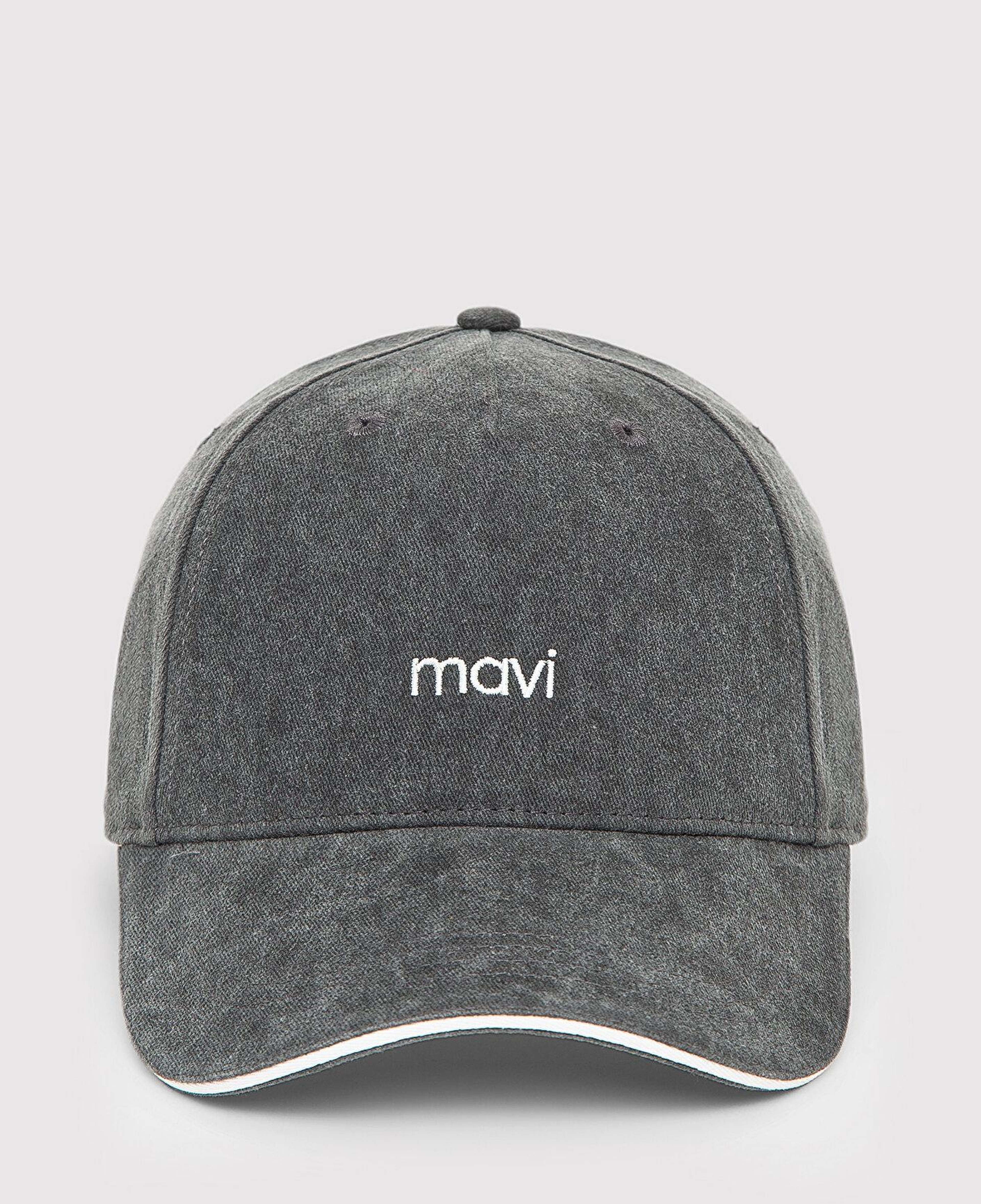 Mavi Mavi Nakışlı Antrasit Şapka 1914111-34320