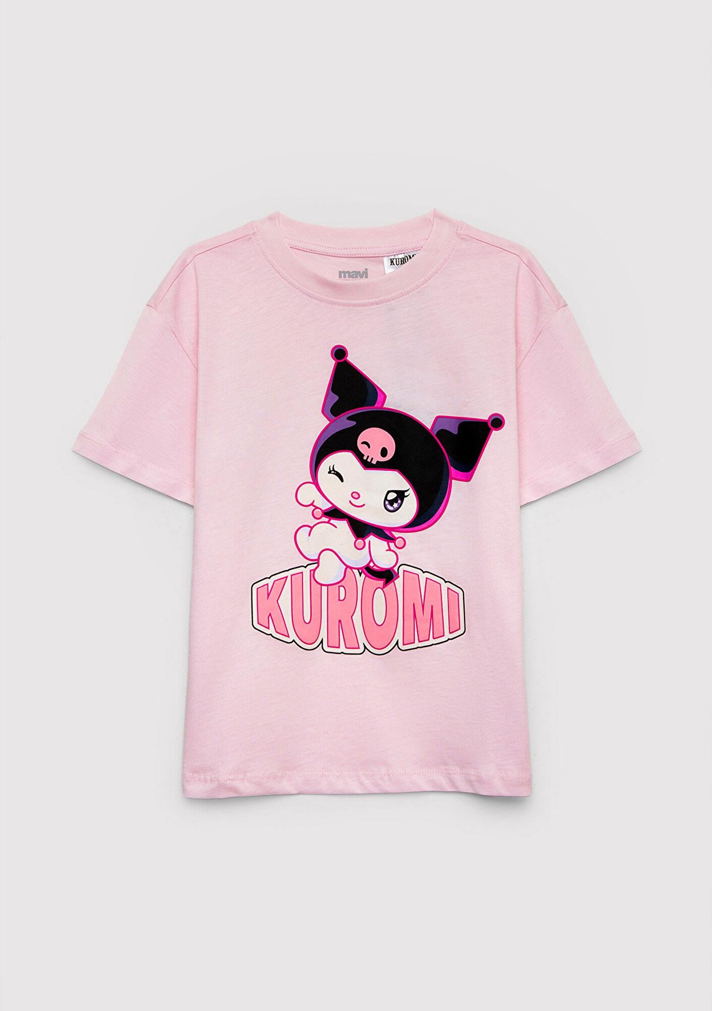 Mavi Kuromi Baskılı Tişört Loose Fit / Bol Rahat Kesim 7610477-90773