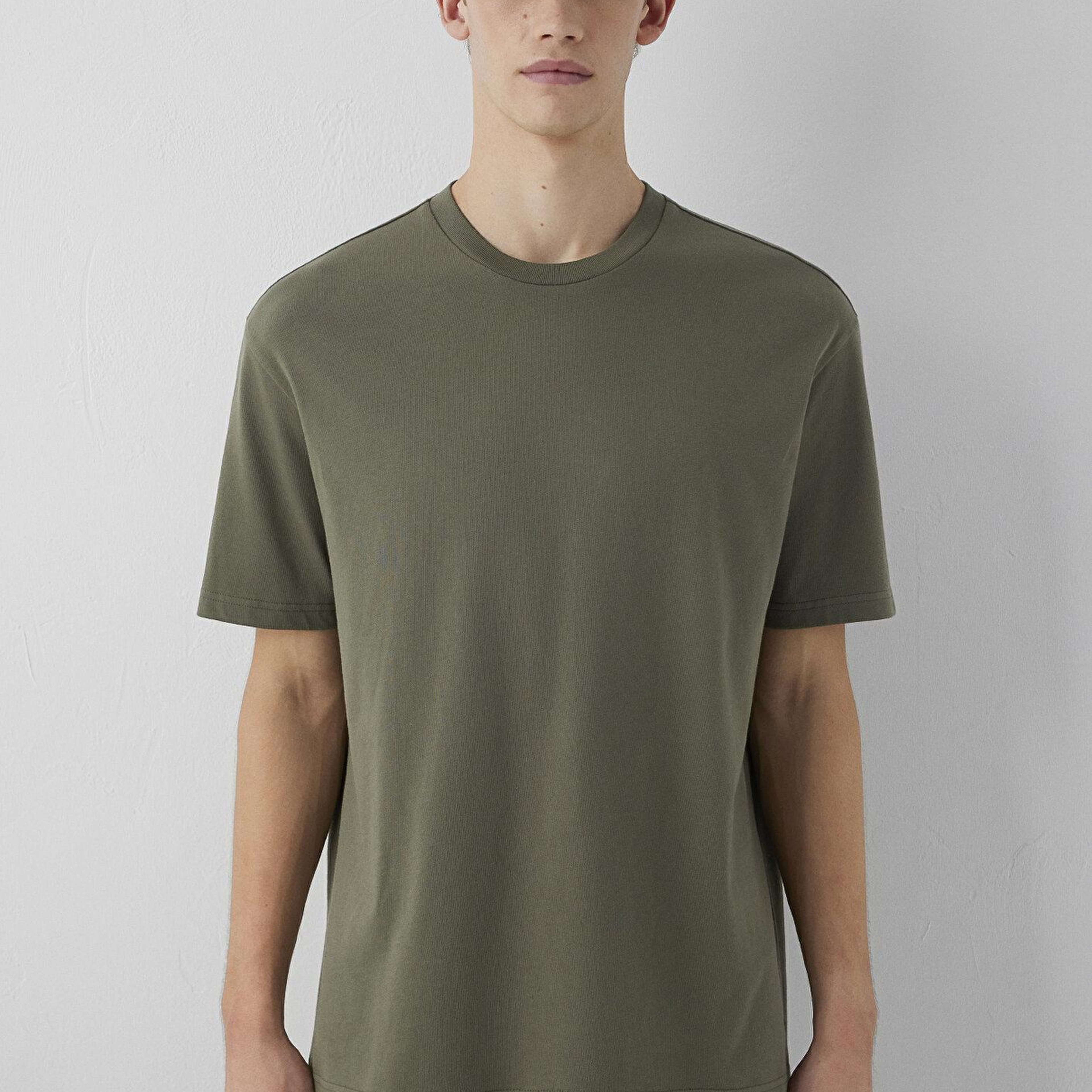 Mavi 2li Erkek Basic Tişört Loose Fit / Bol Rahat Kesim 0613555-90892
