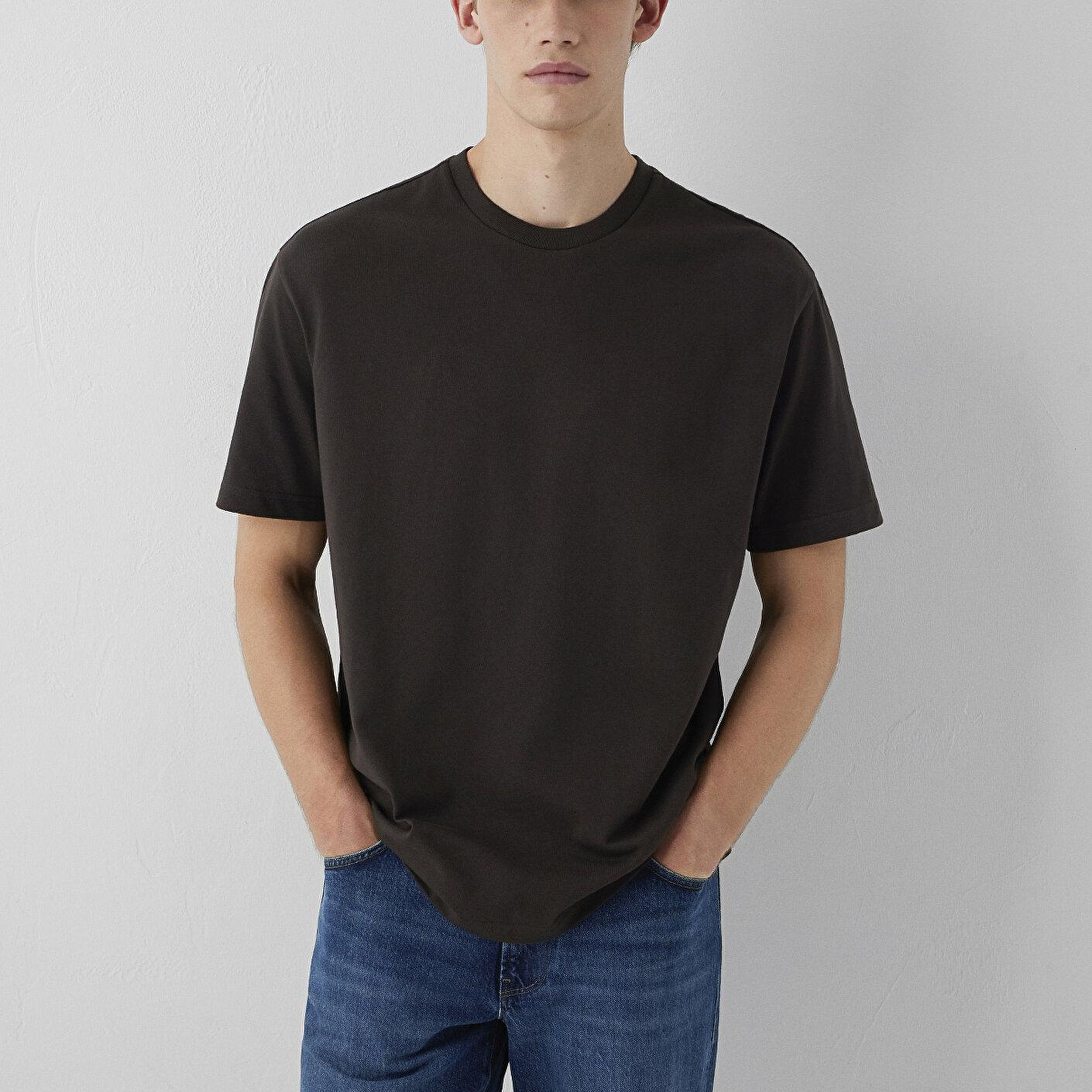 Mavi 2li Erkek Basic Tişört Loose Fit / Bol Rahat Kesim 0613555-90892
