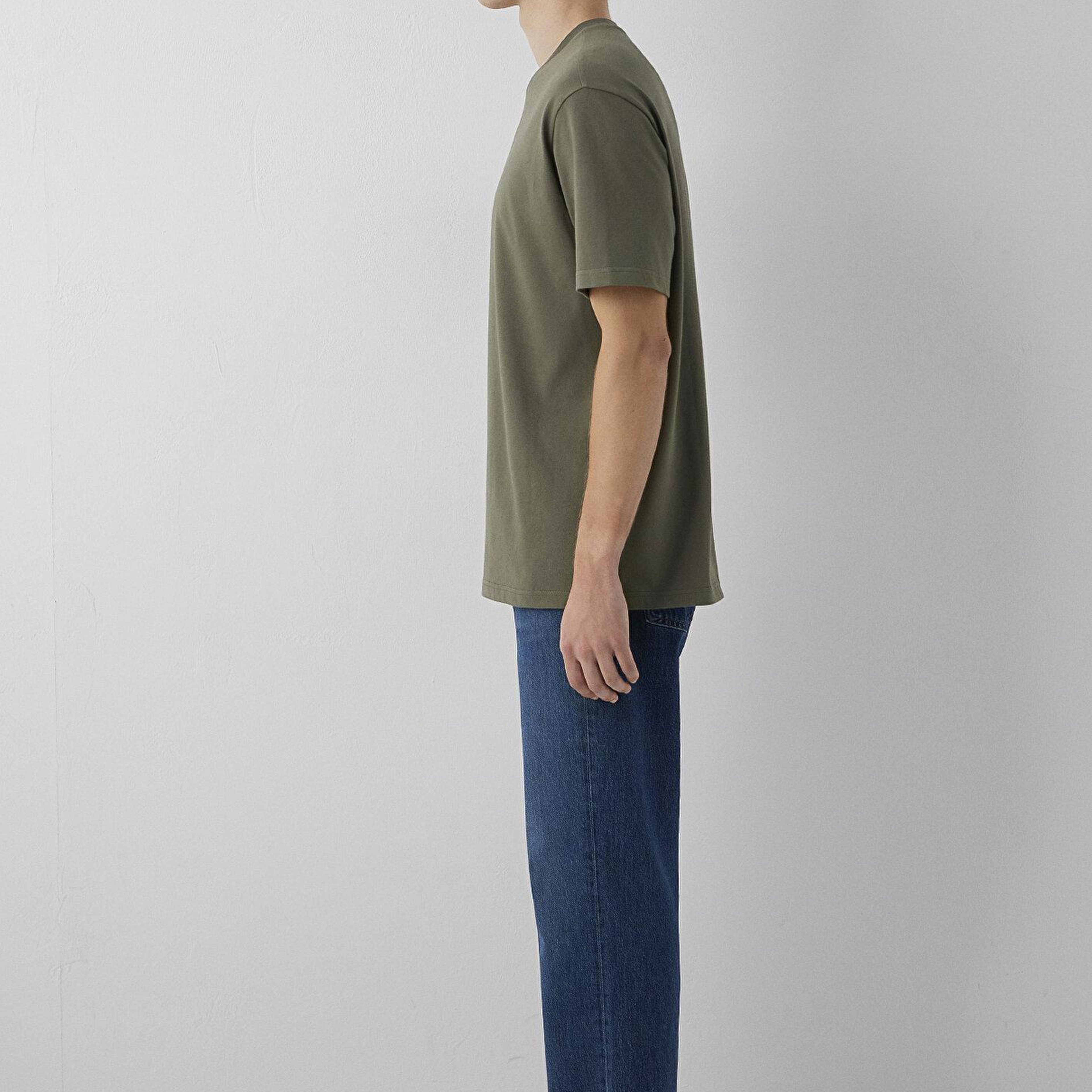 Mavi 2li Erkek Basic Tişört Loose Fit / Bol Rahat Kesim 0613555-90892