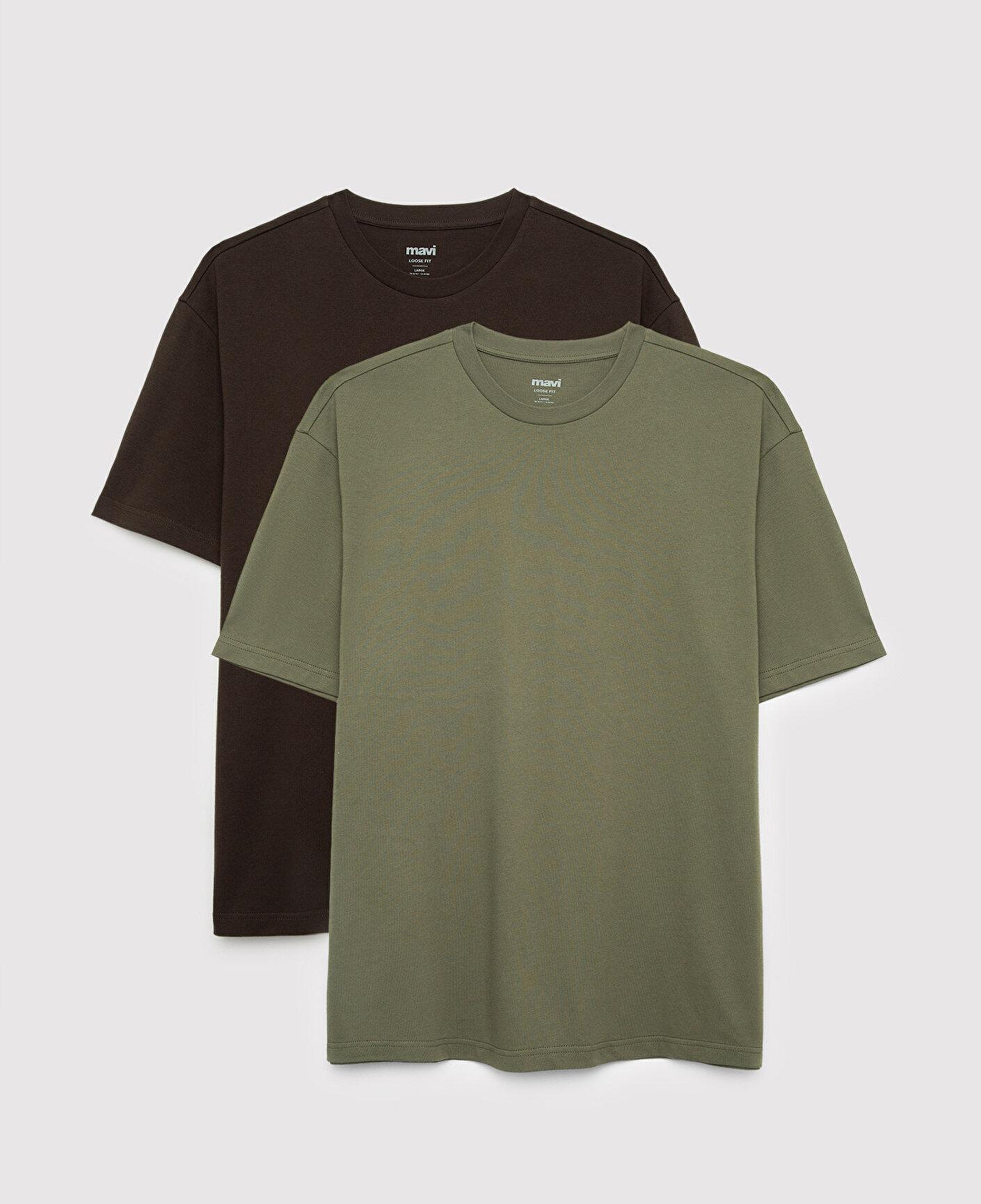 Mavi 2li Erkek Basic Tişört Loose Fit / Bol Rahat Kesim 0613555-90892
