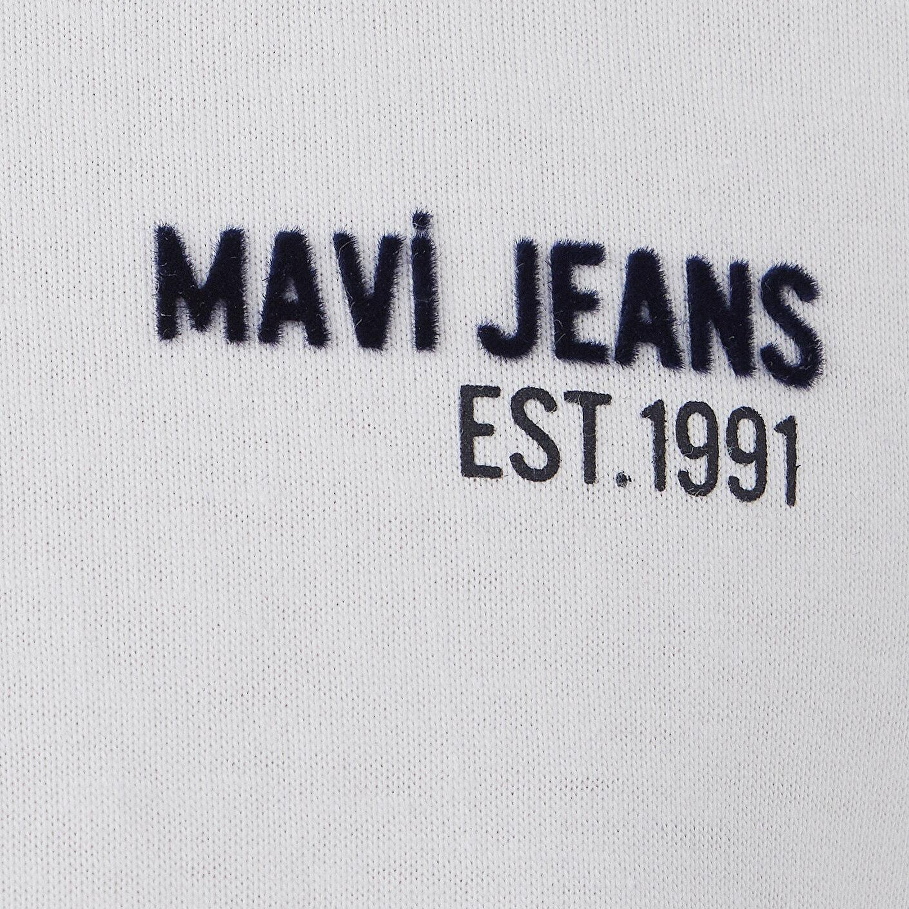 Mavi Mavi Jeans Beyaz Tişört Loose Fit / Bol Rahat Kesim 0613498-620