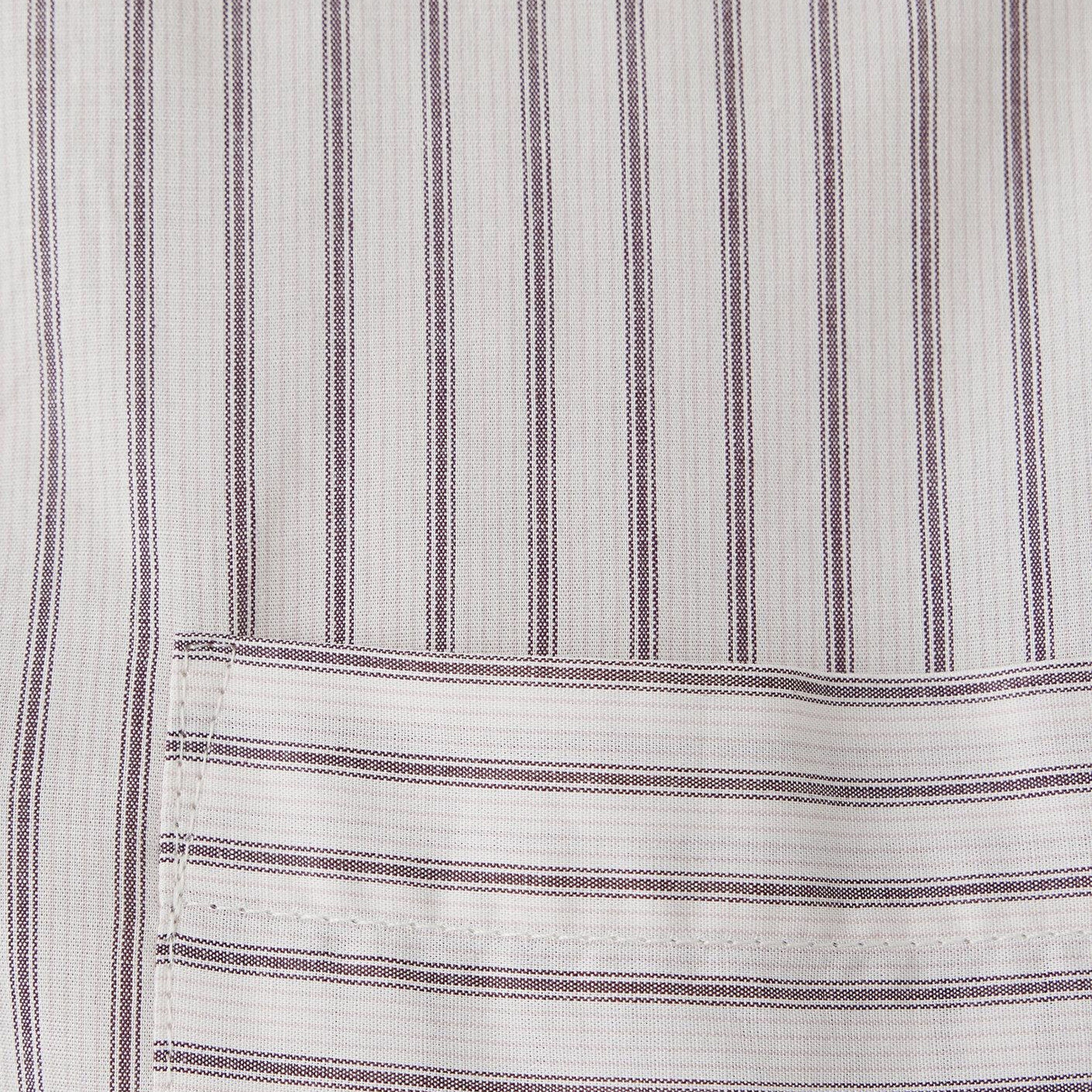 Mavi Çizgili Gömlek Loose Fit / Bol Rahat Kesim 1211201-87982