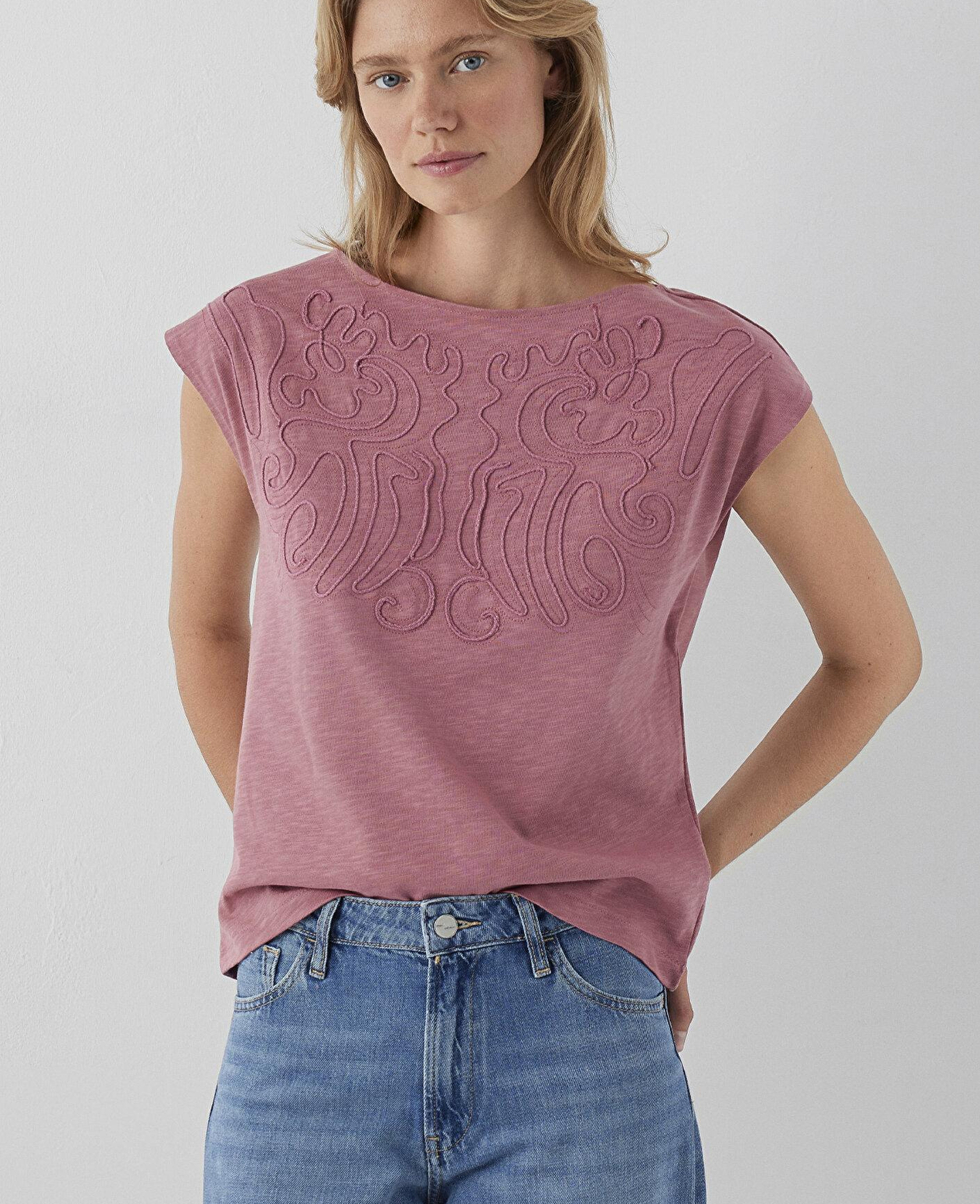 Mavi Pembe Tişört Regular Fit / Normal Kesim 1614369-90485