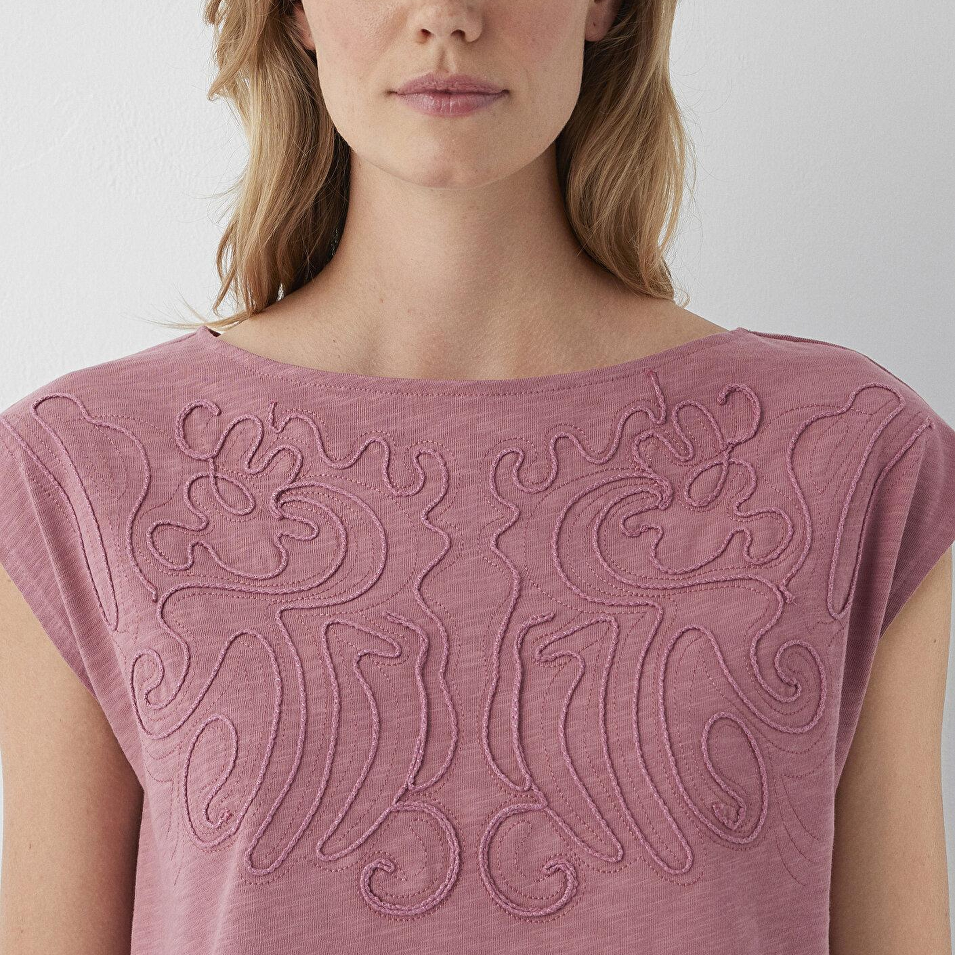 Mavi Pembe Tişört Regular Fit / Normal Kesim 1614369-90485