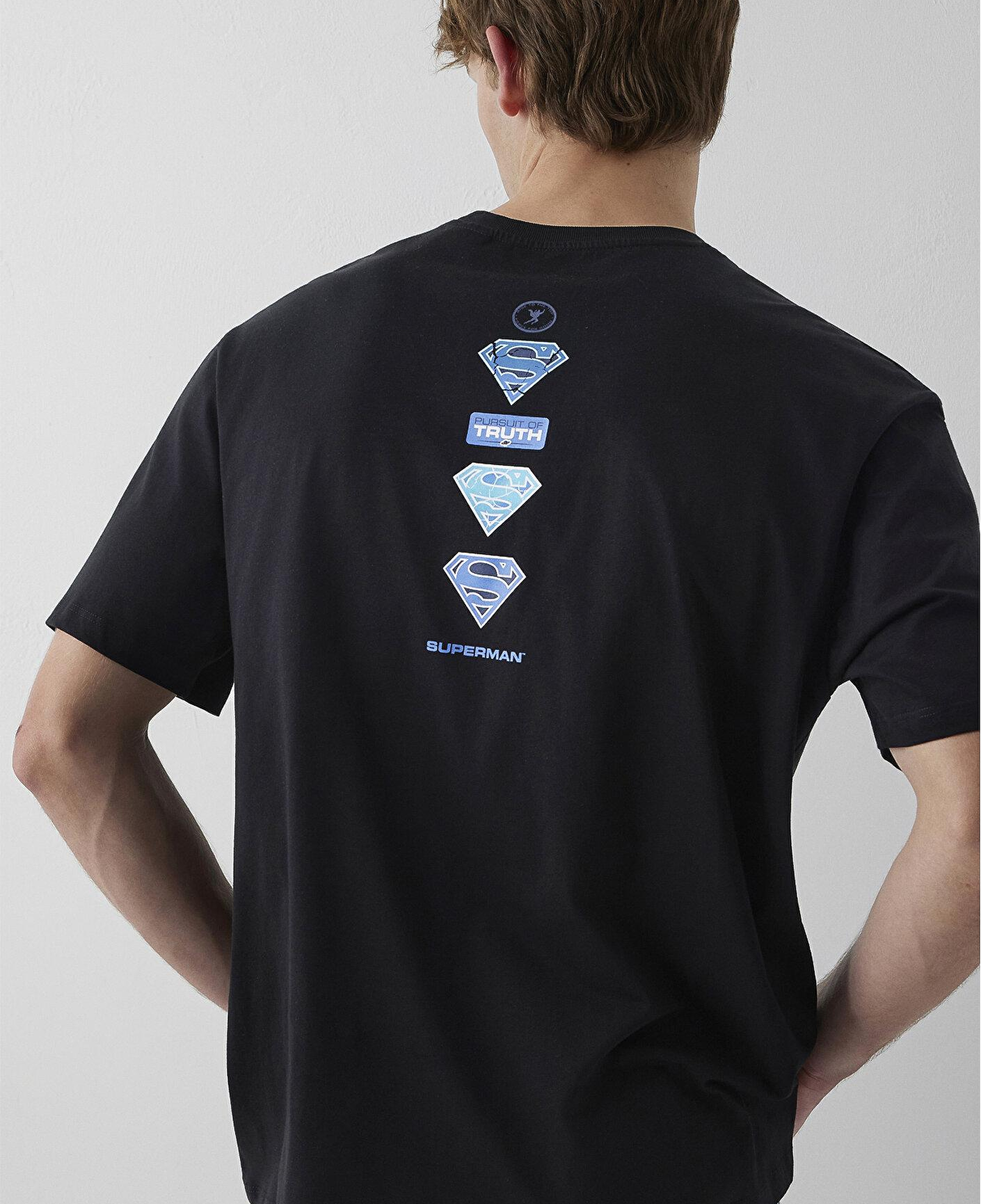Mavi Superman Baskılı Tişört Loose Fit / Bol Rahat Kesim 0613572-900