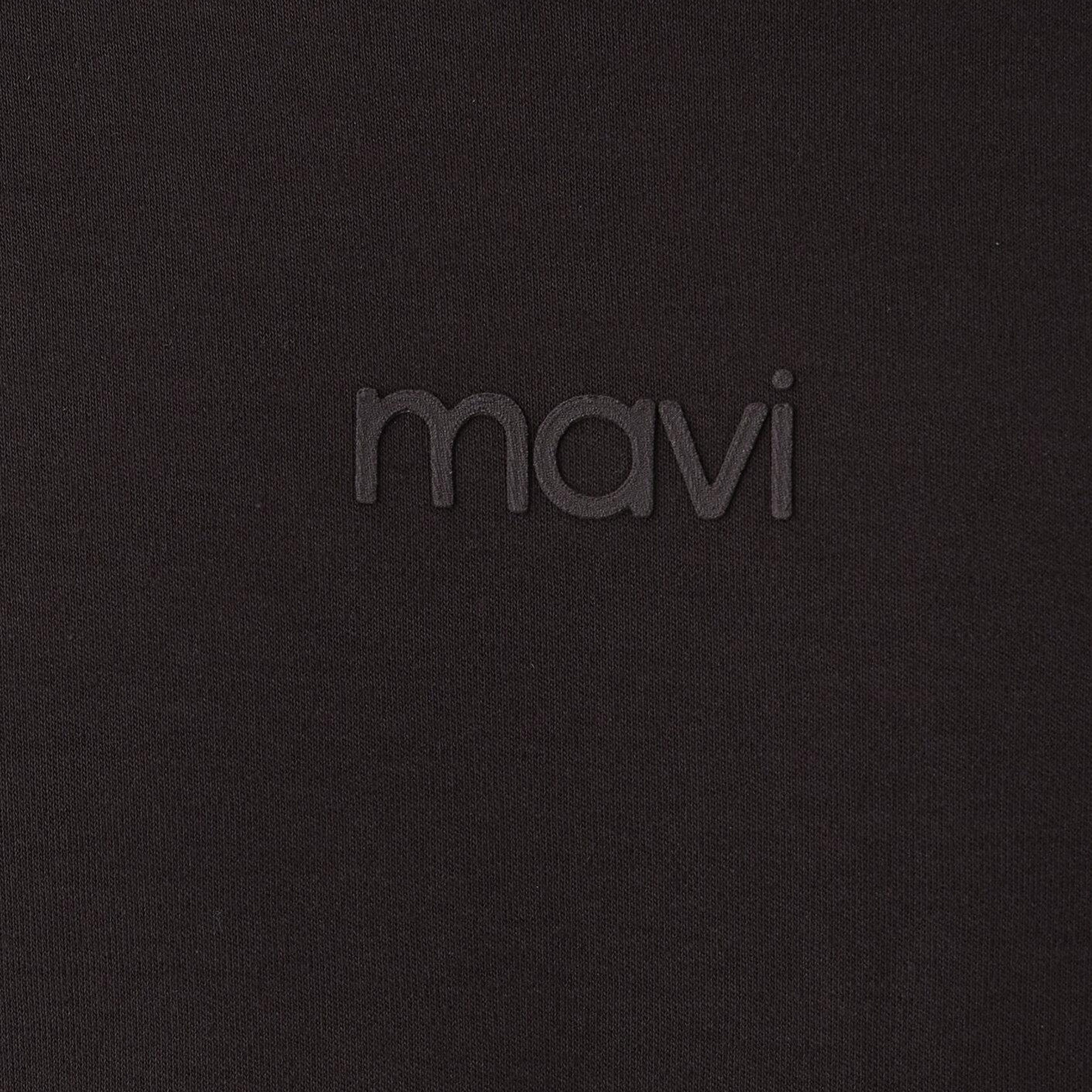 Mavi Mavi Logo Kahverengi Basic İnterlok Tişört Loose Fit / Bol Rahat Kesim 0613102-88083