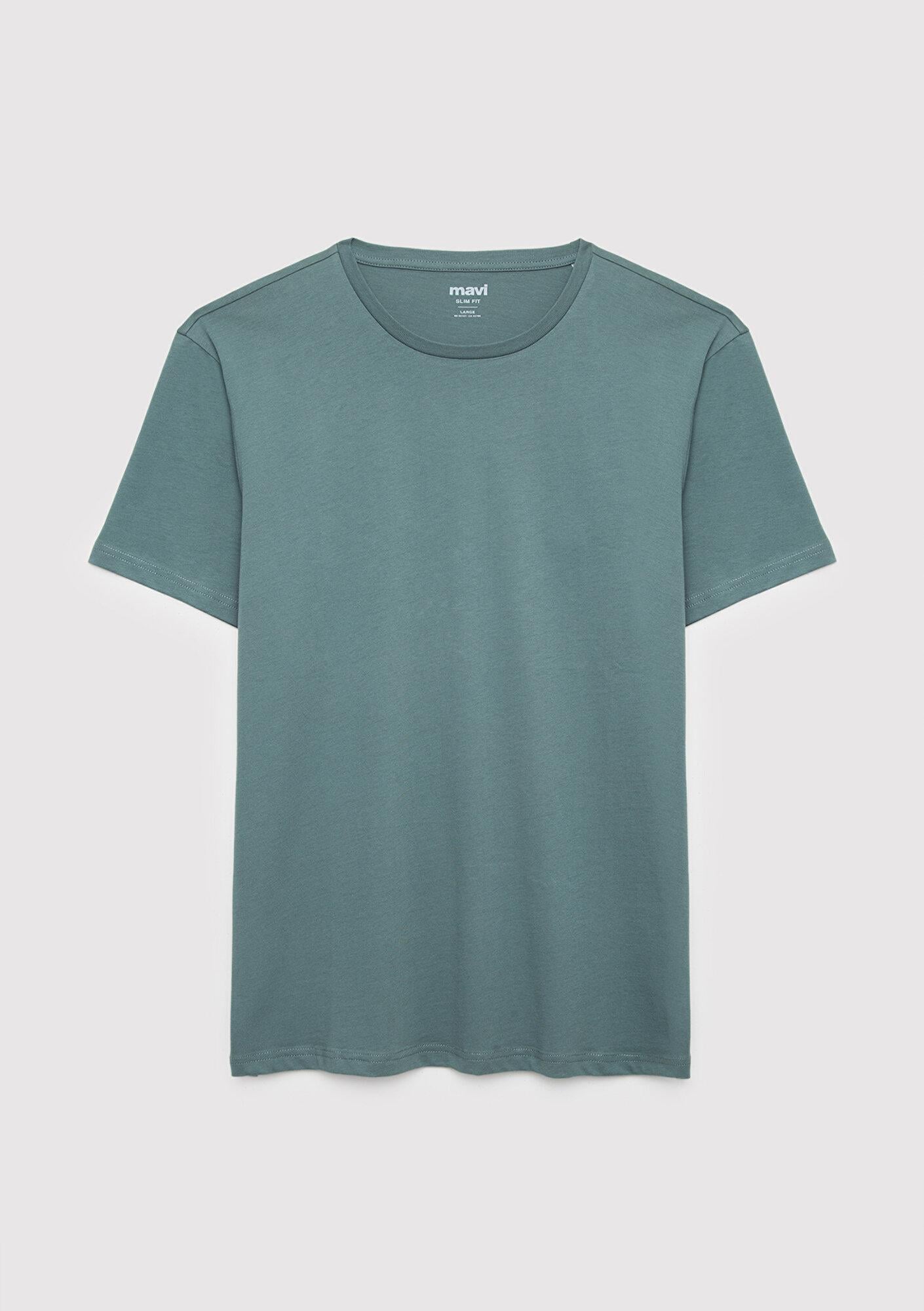 Mavi 2li Erkek Basic Tişört Slim Fit / Dar Kesim 0611288-71577