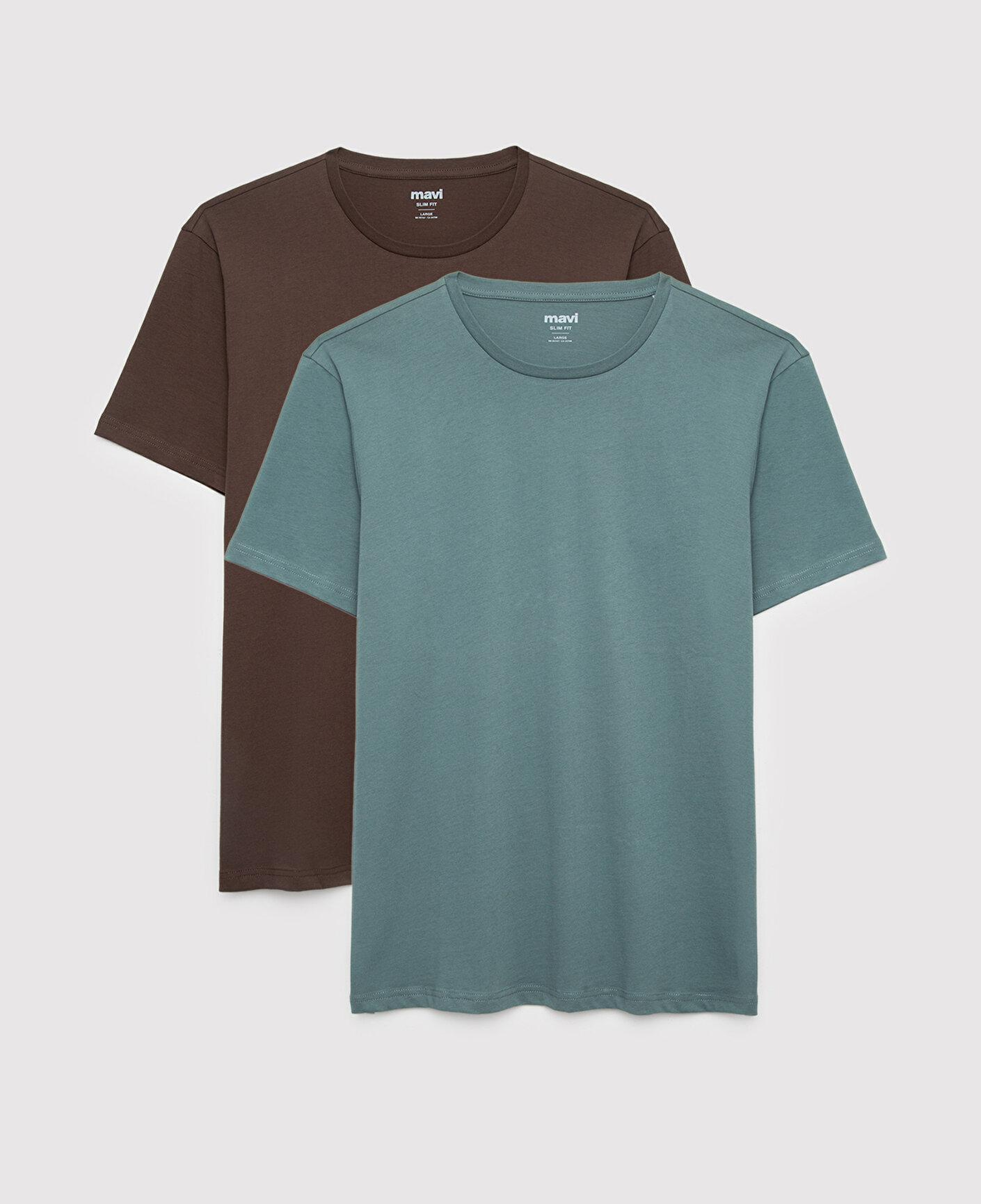 Mavi 2li Erkek Basic Tişört Slim Fit / Dar Kesim 0611288-71577