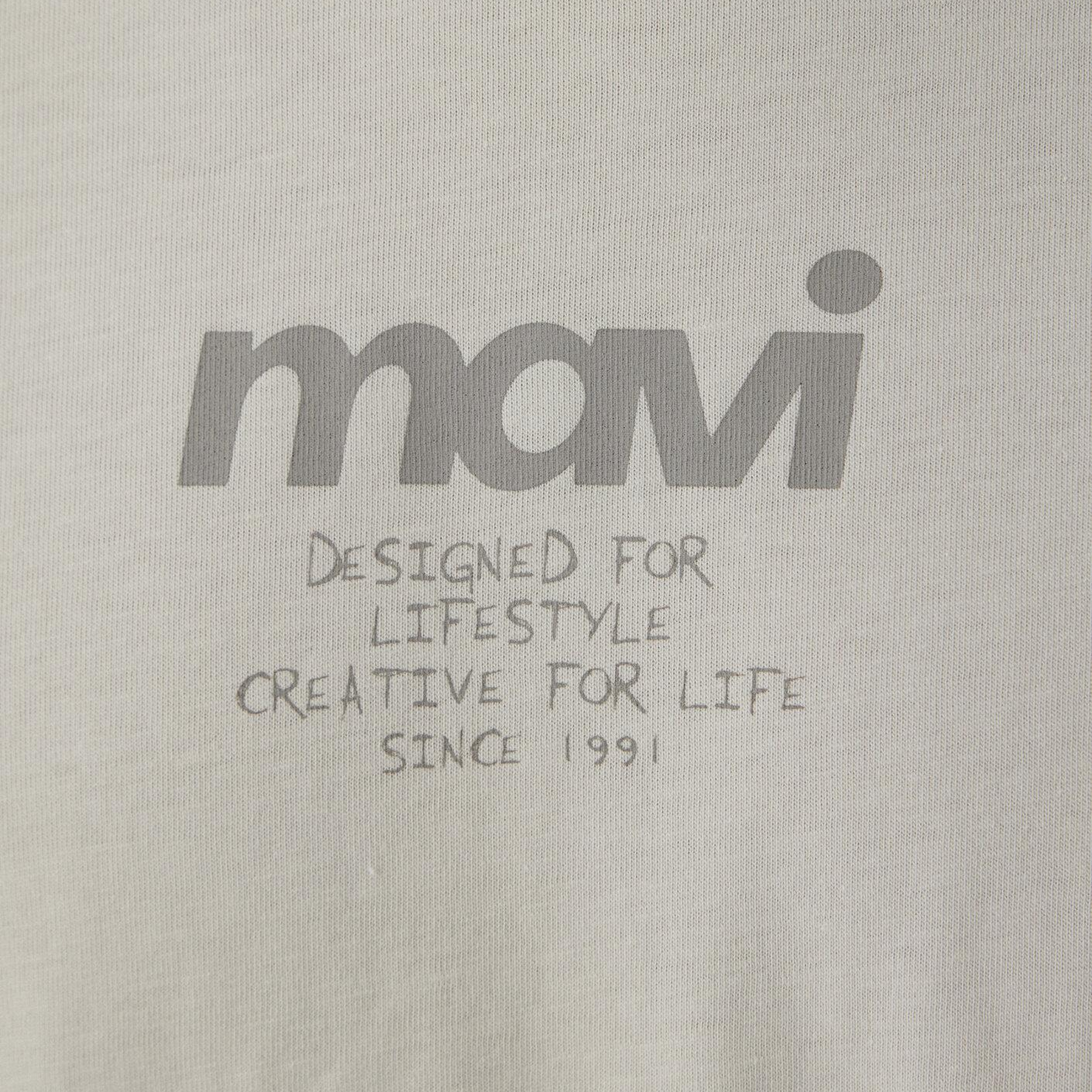 Mavi Mavi Logo Baskılı Bej Tişört Loose Fit / Bol Rahat Kesim 0613673-70134