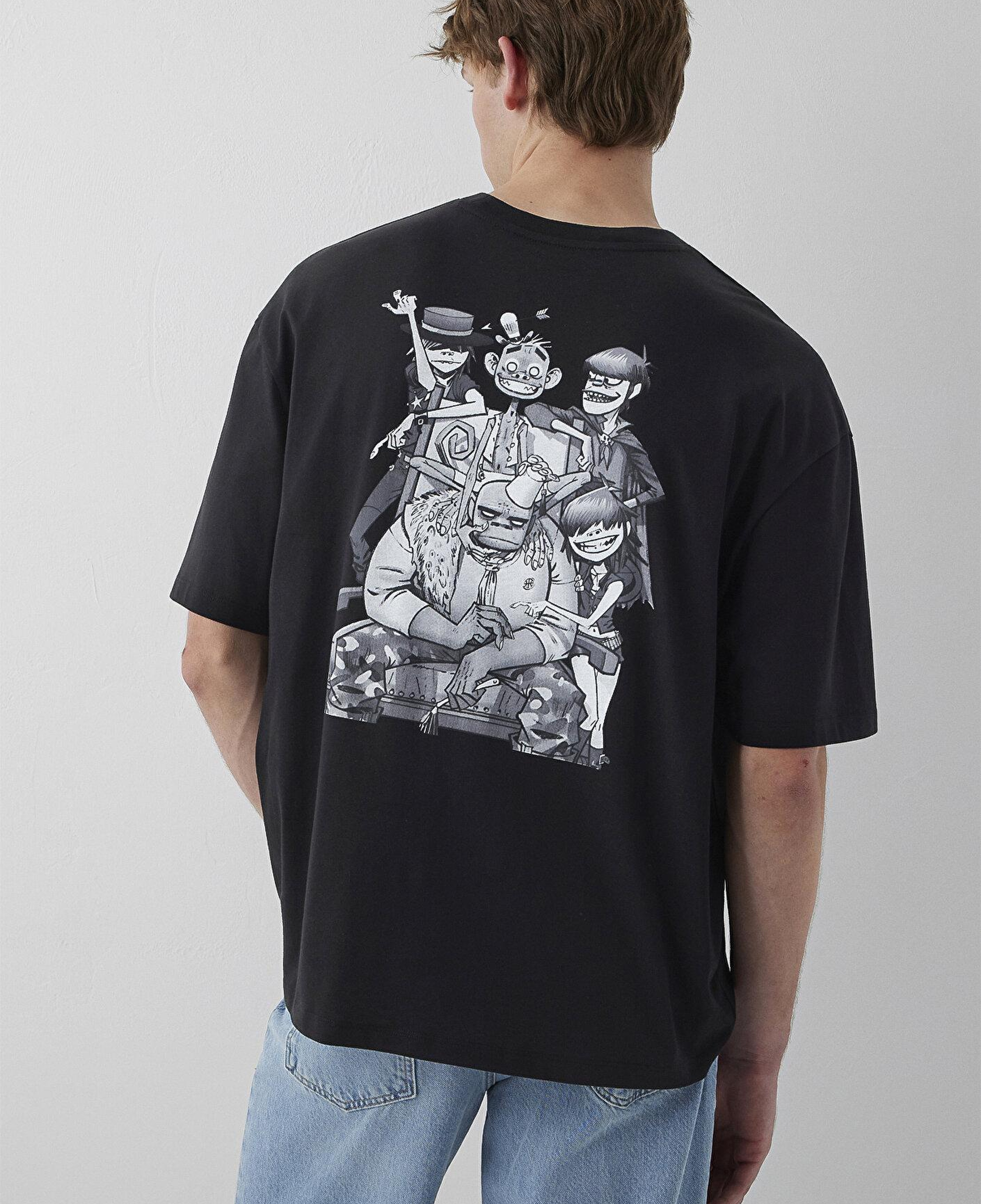 Mavi Gorillaz Baskılı Tişört Oversize / Geniş Kesim 0620171-900