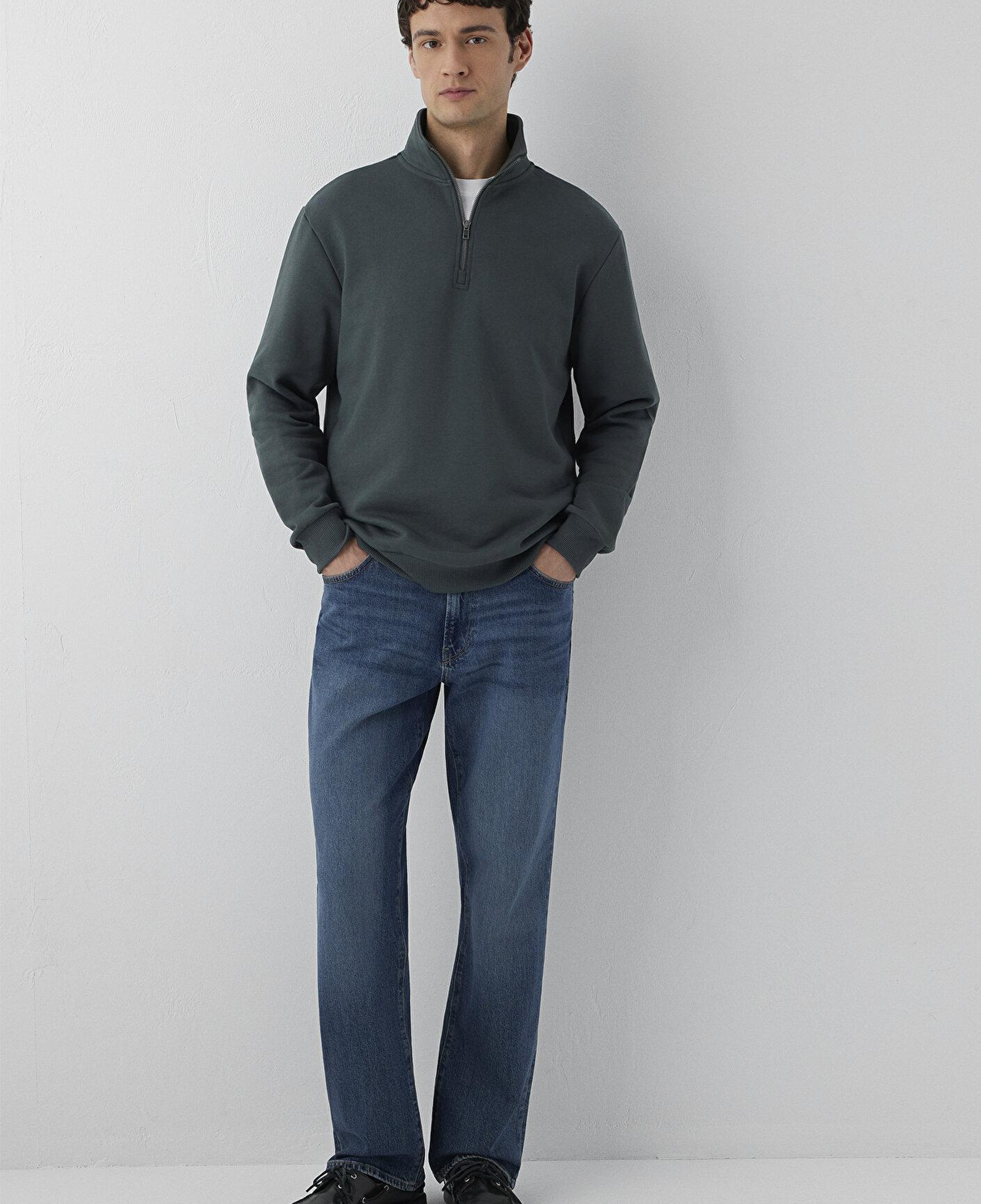 Mavi Yeşil Sweatshirt 0S20027-71598