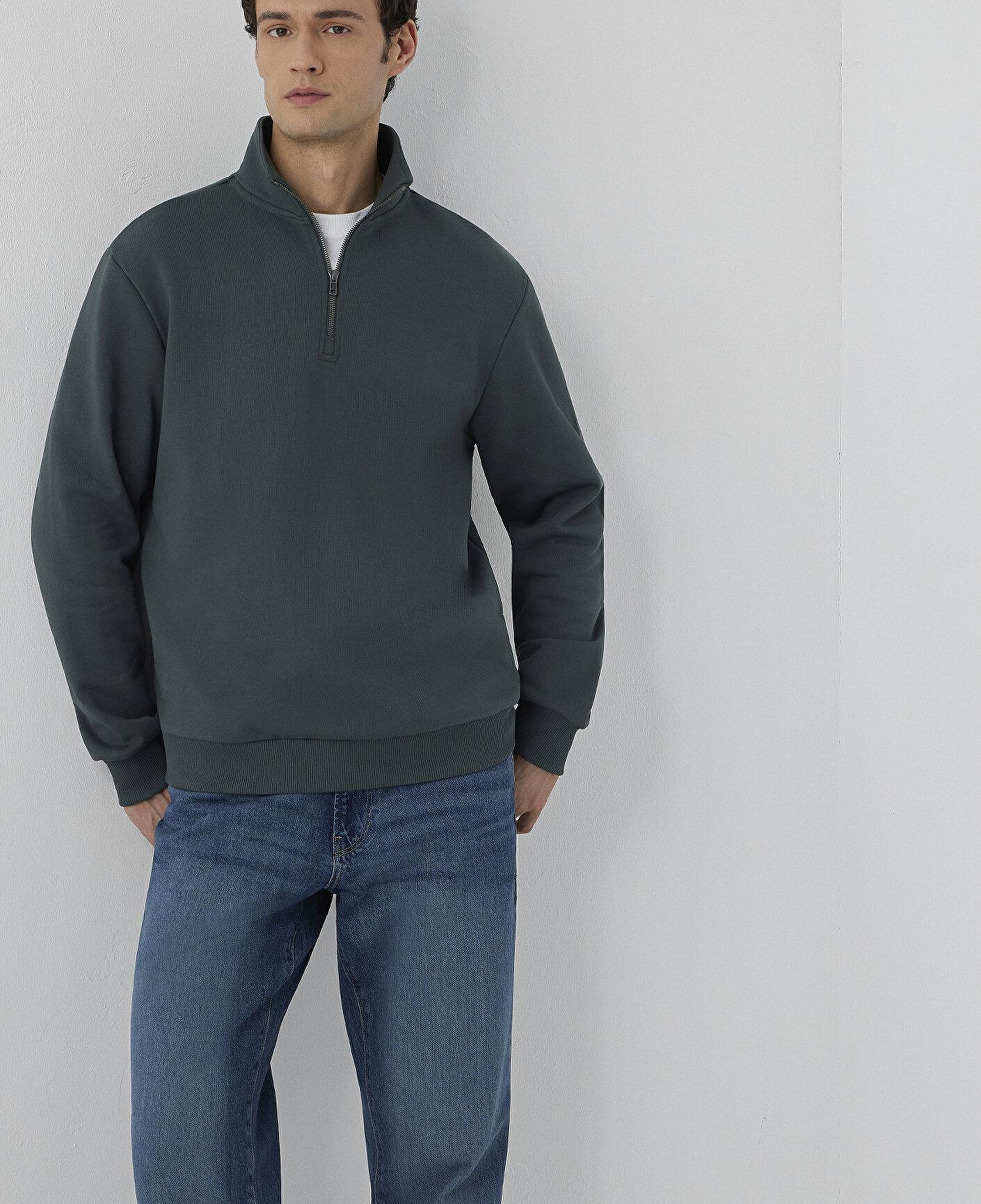 Mavi Yeşil Sweatshirt 0S20027-71598