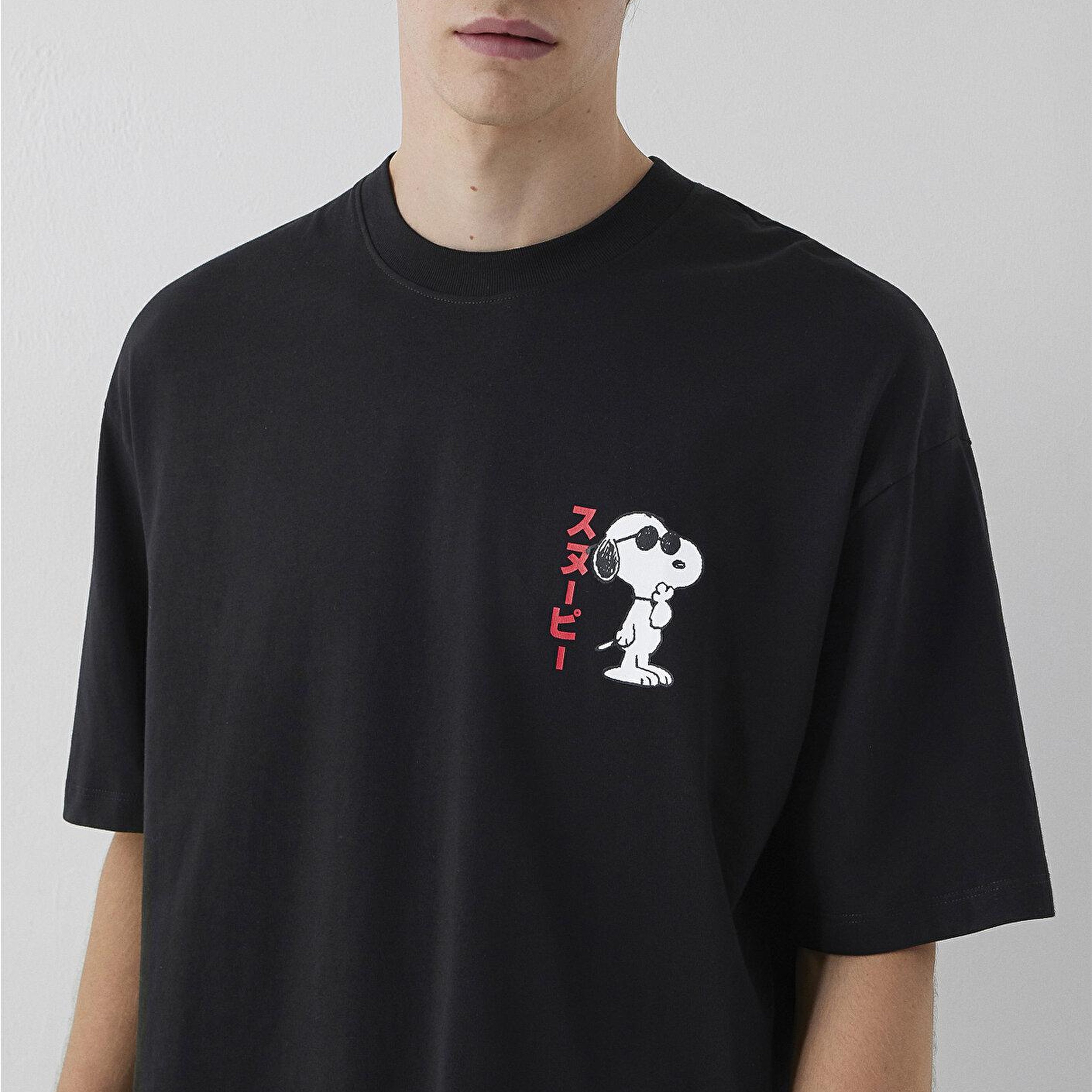 Mavi Snoopy Baskılı Tişört Oversize / Geniş Kesim 0620224-900