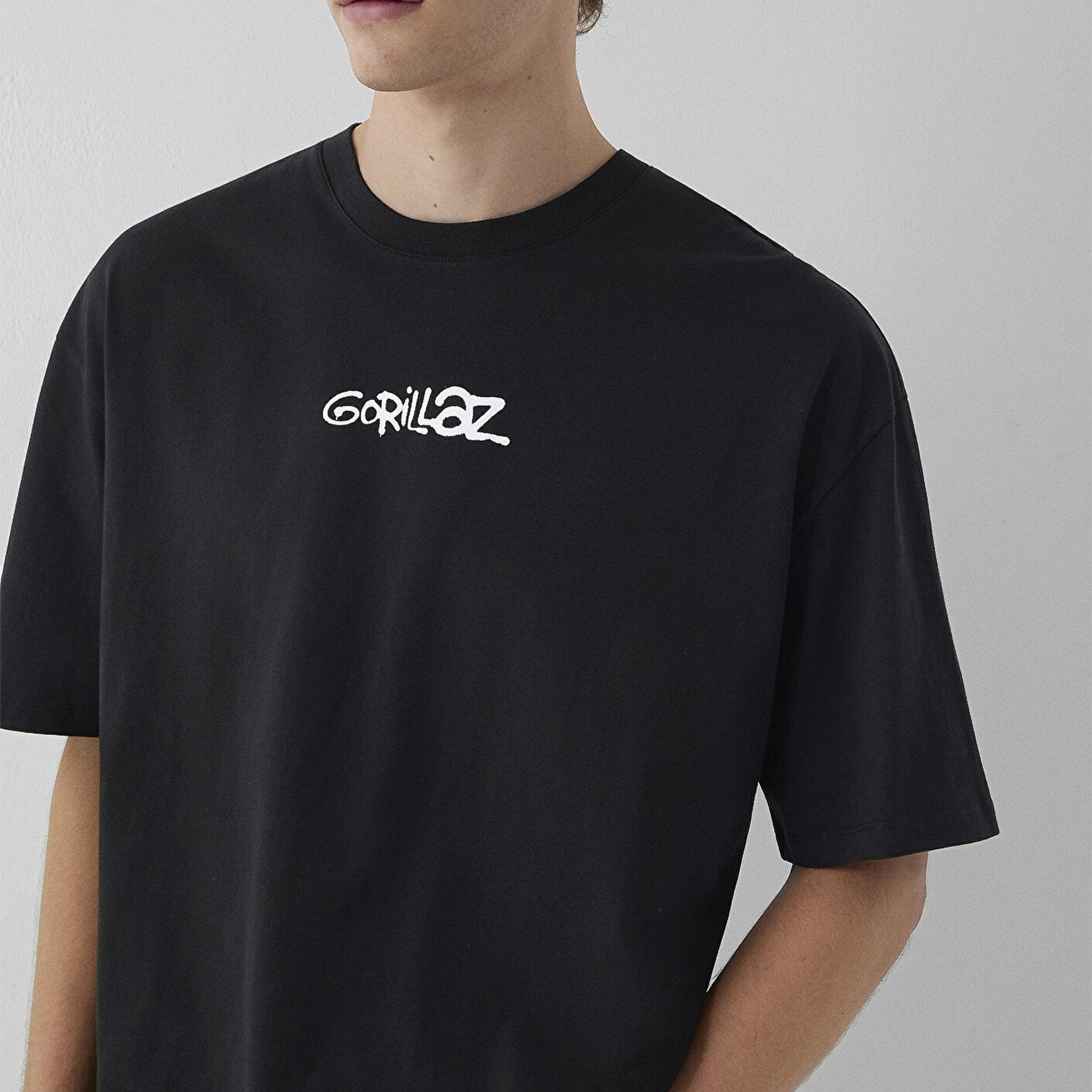 Mavi Gorillaz Baskılı Tişört Oversize / Geniş Kesim 0620171-900