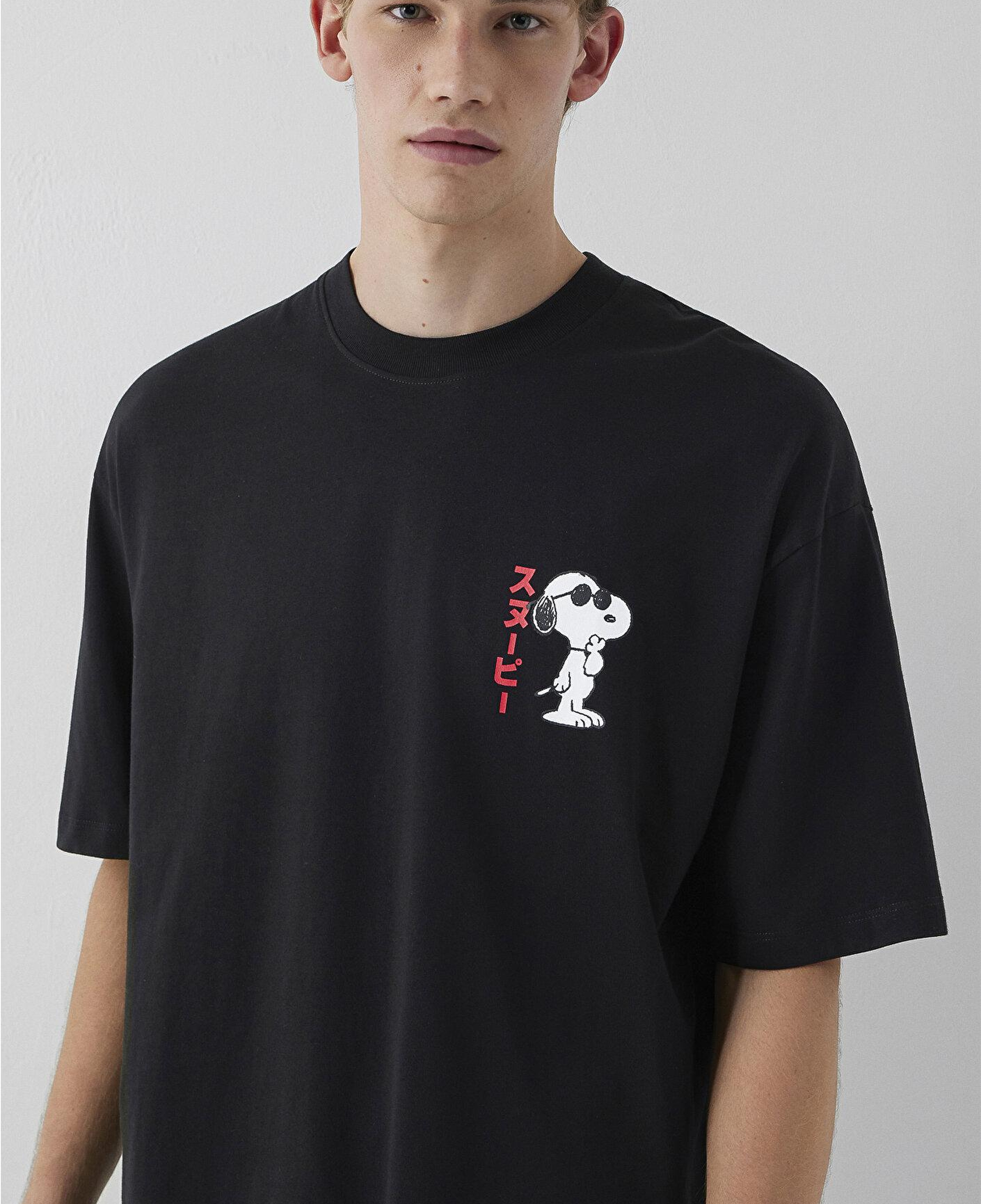 Mavi Snoopy Baskılı Tişört Oversize / Geniş Kesim 0620224-900