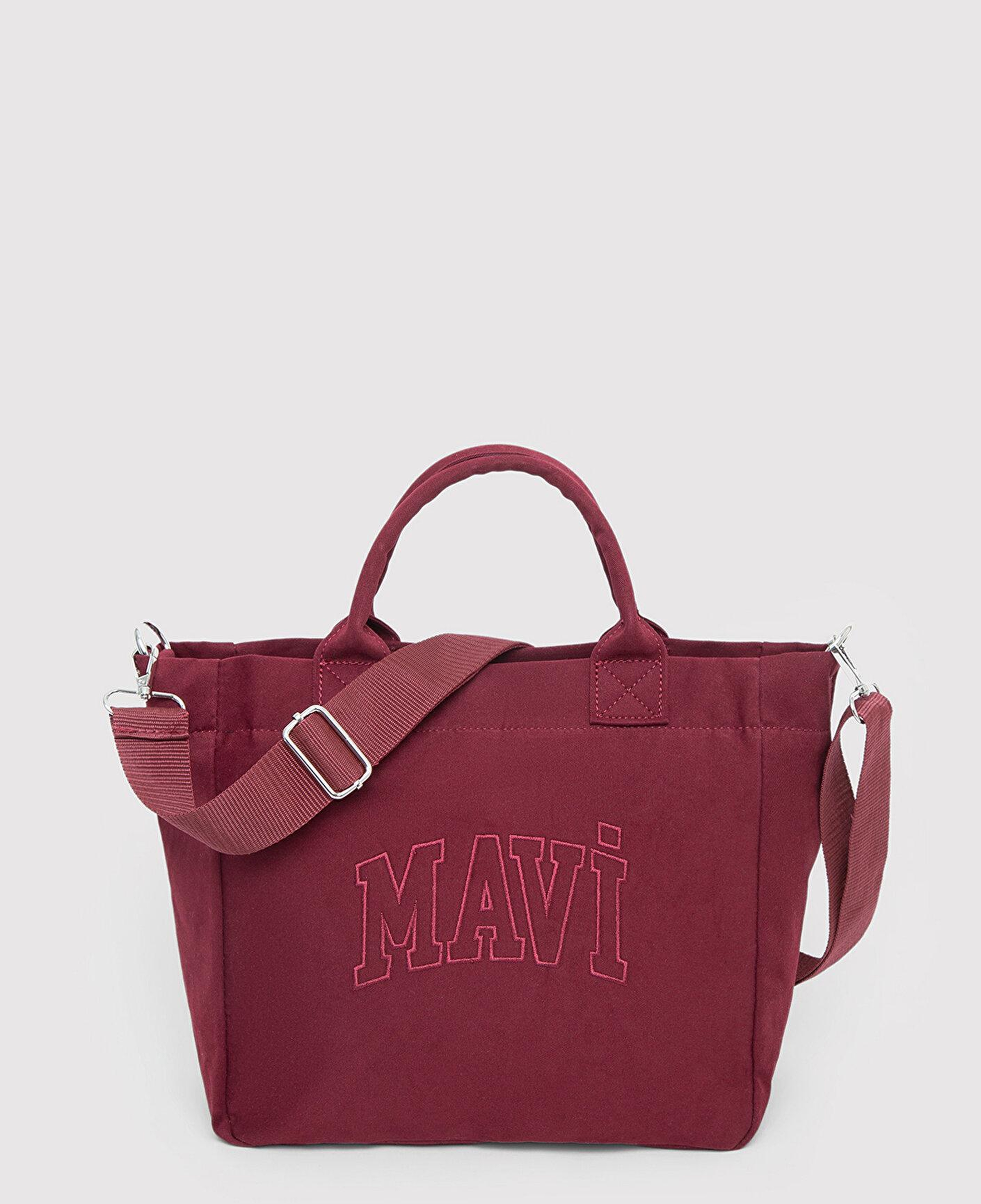 Mavi Mavi Logo Nakışlı Bordo Omuz Çantası 1914358-70404