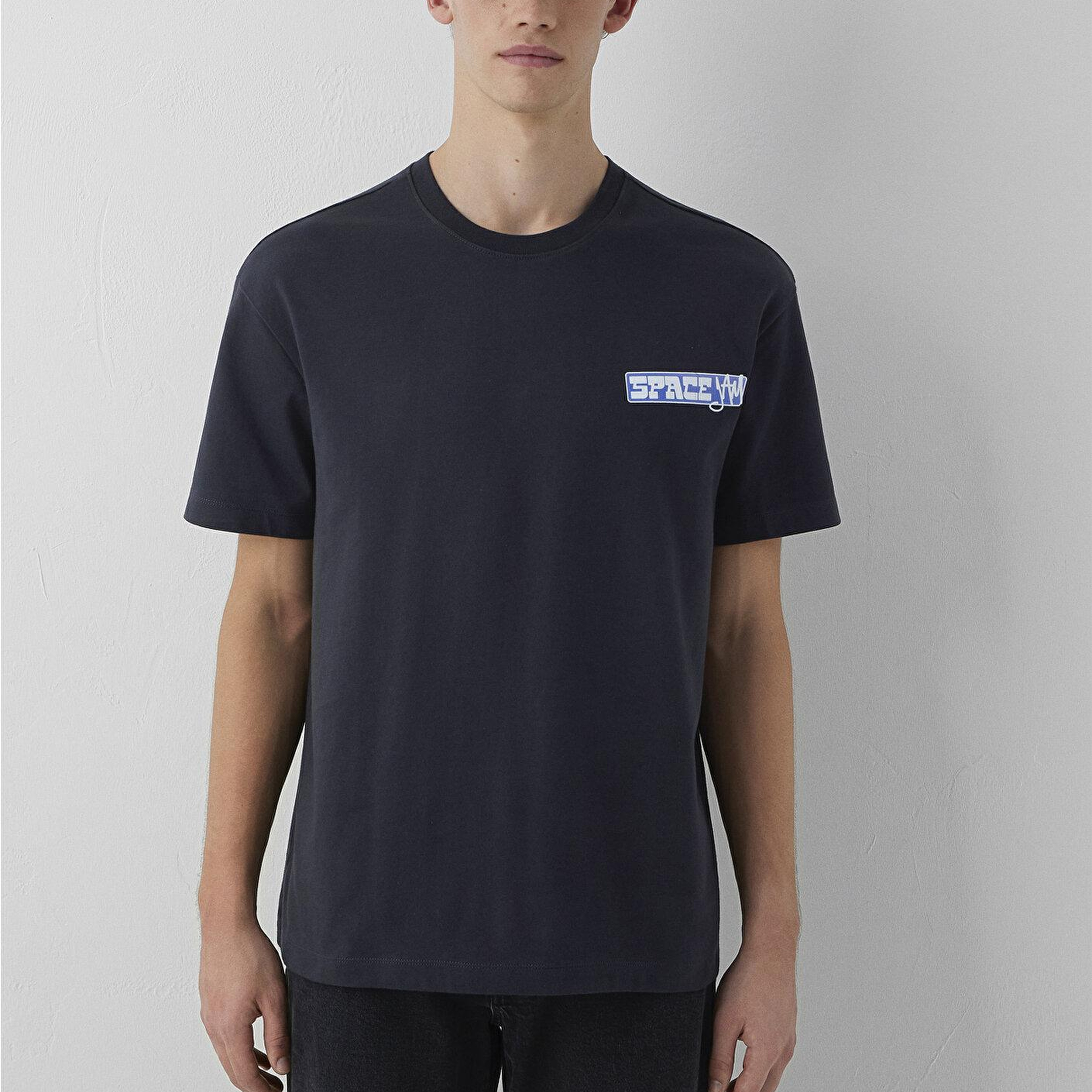 Mavi Space Jam Baskılı Tişört Loose Fit / Bol Rahat Kesim 0620217-70087