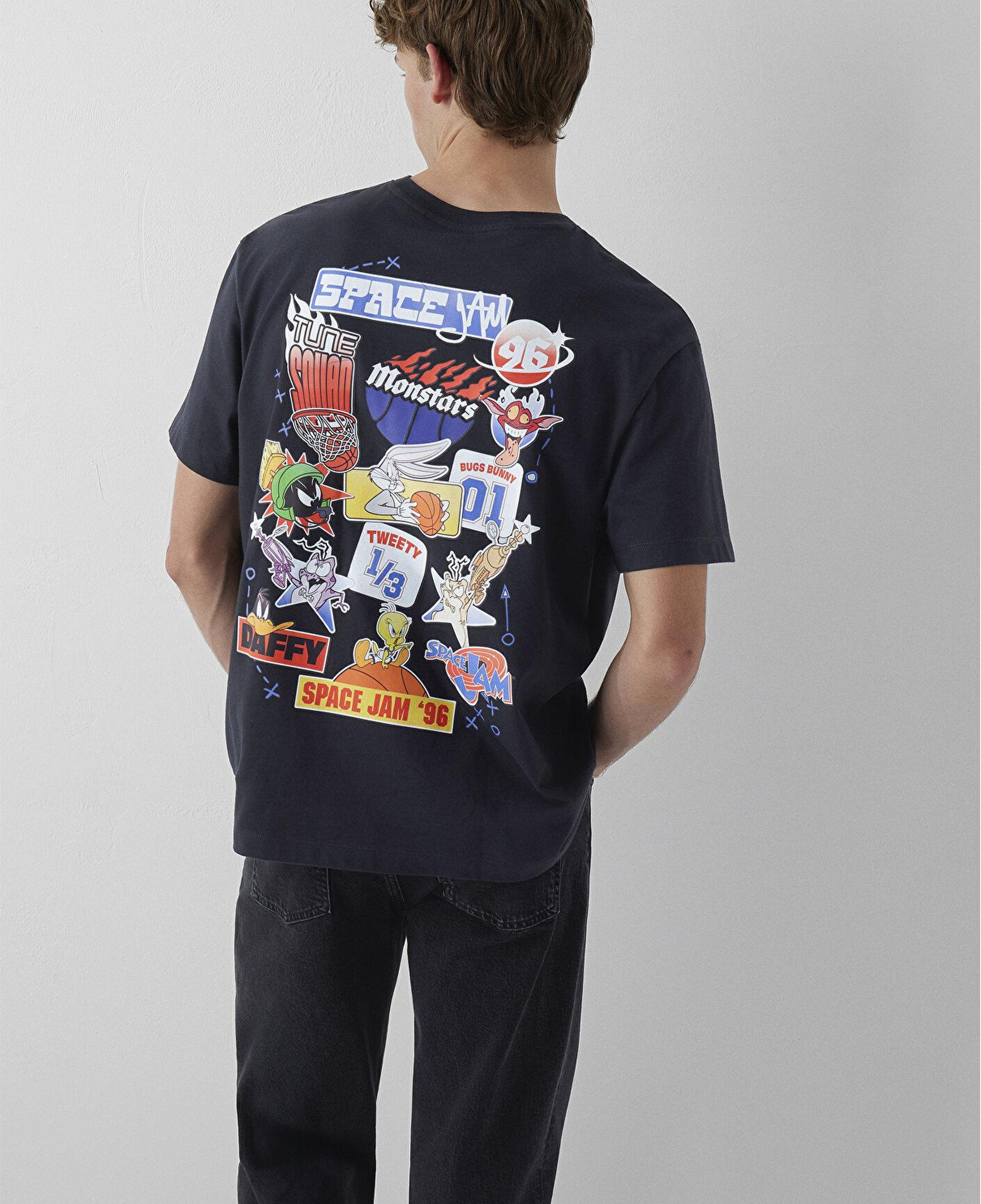 Mavi Space Jam Baskılı Tişört Loose Fit / Bol Rahat Kesim 0620217-70087
