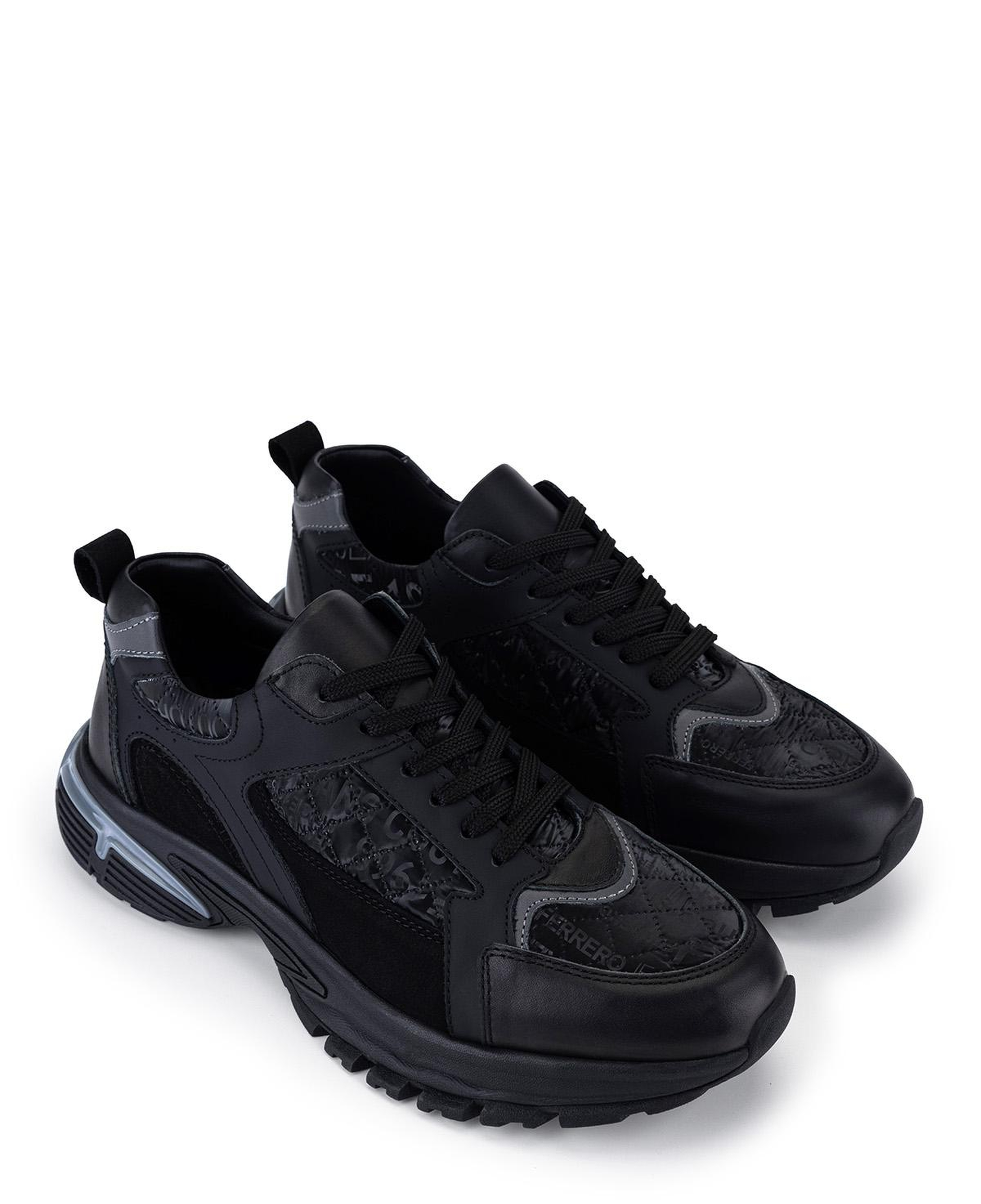 Tamer Tanca Erkek Deri & Tekstil Siyah Sneakers & Spor Ayakkabı
