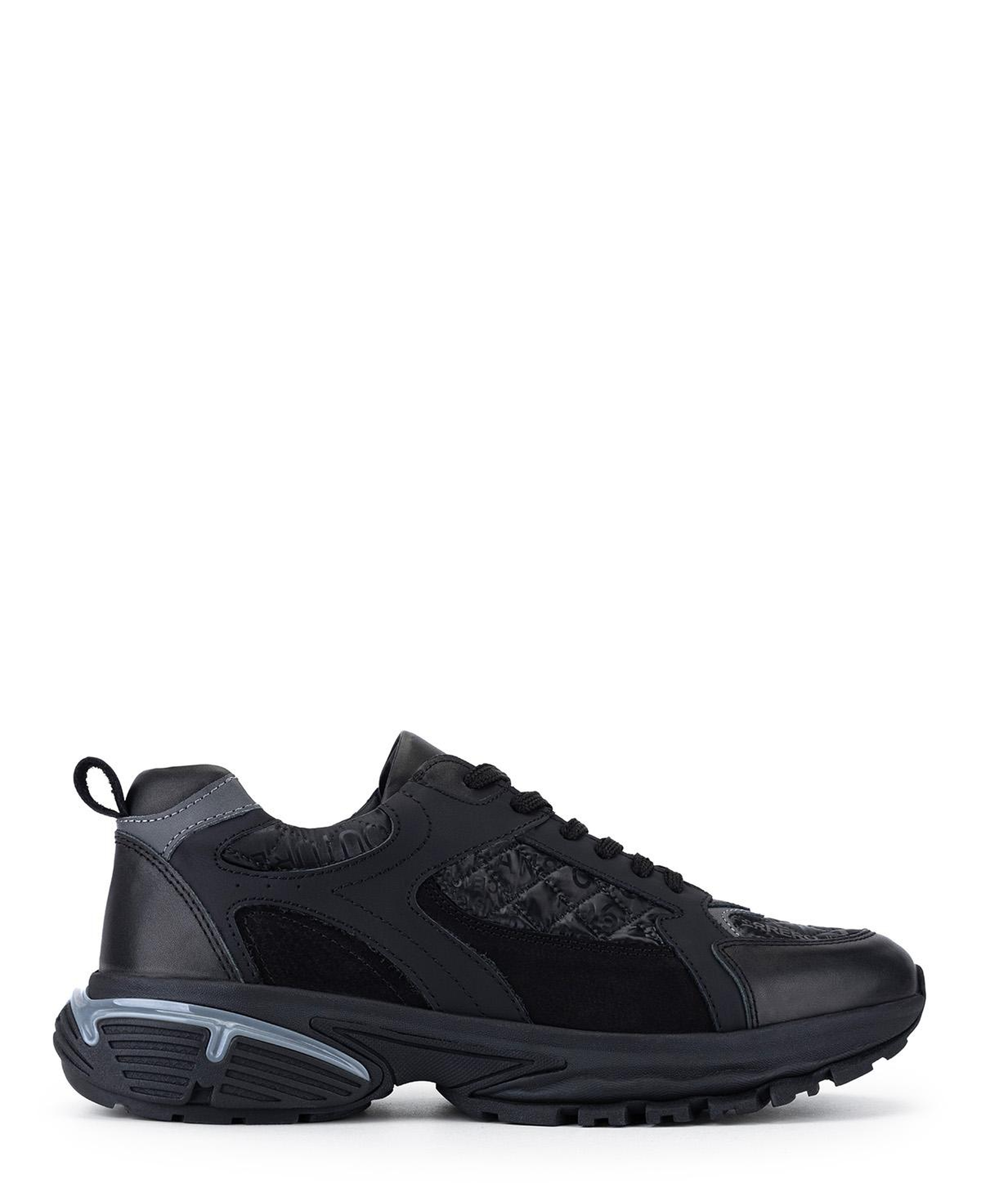 Tamer Tanca Erkek Deri & Tekstil Siyah Sneakers & Spor Ayakkabı