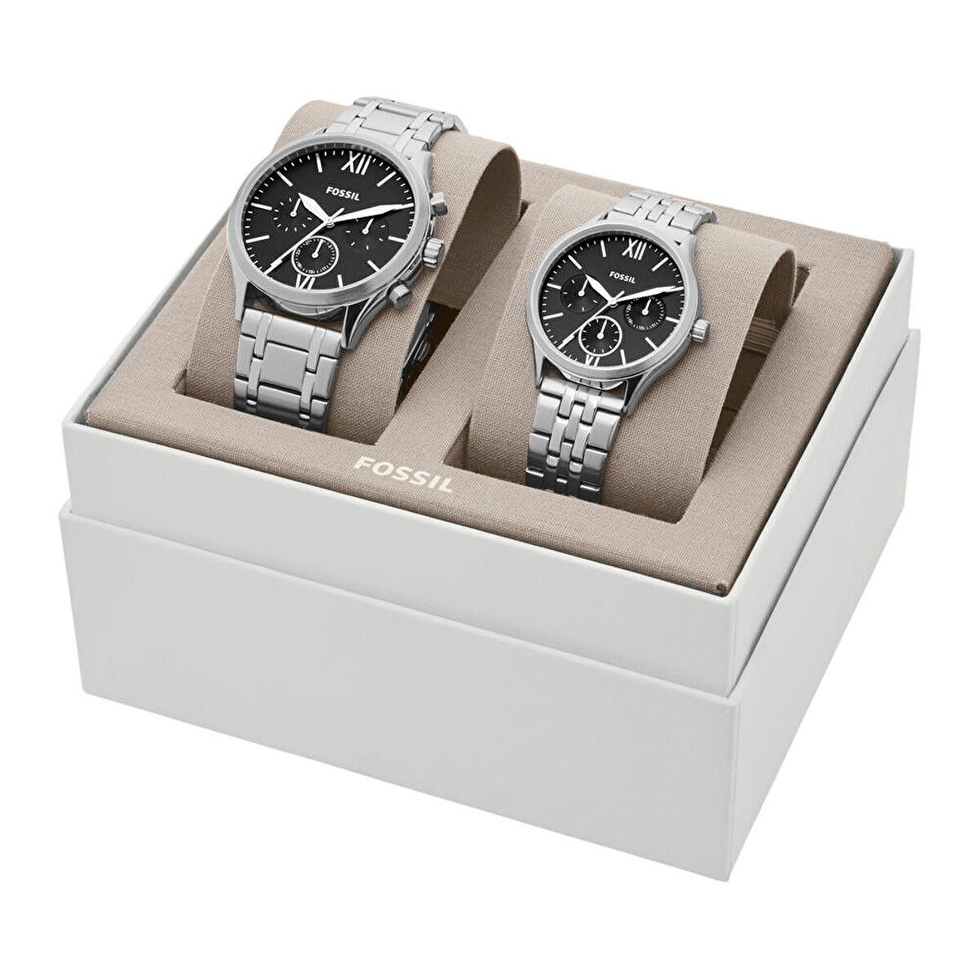Fossil FBQ2469SET Erkek Kol Saati ve Kadın Kol Saati