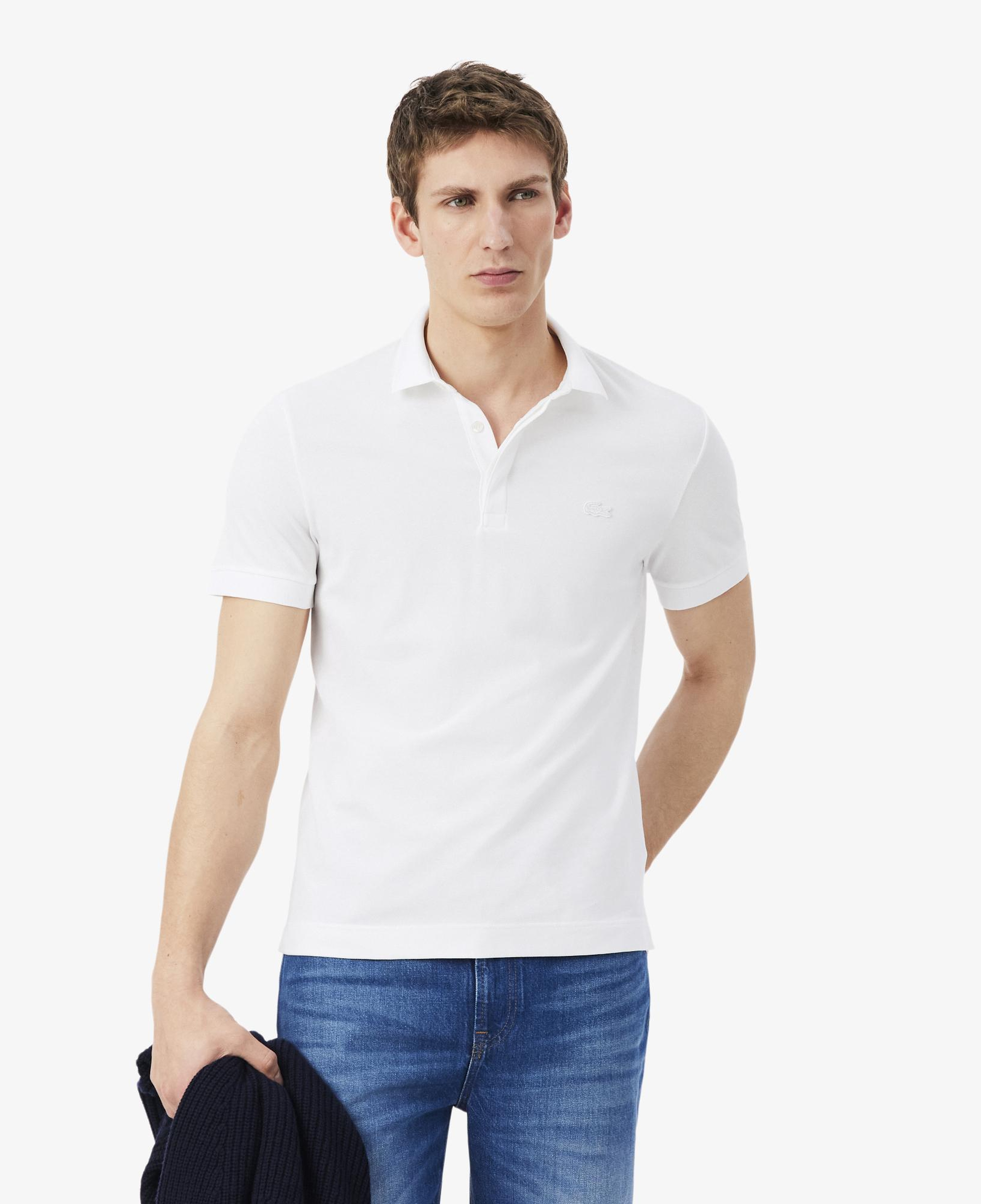 Erkek Regular Fit Beyaz Paris Polo