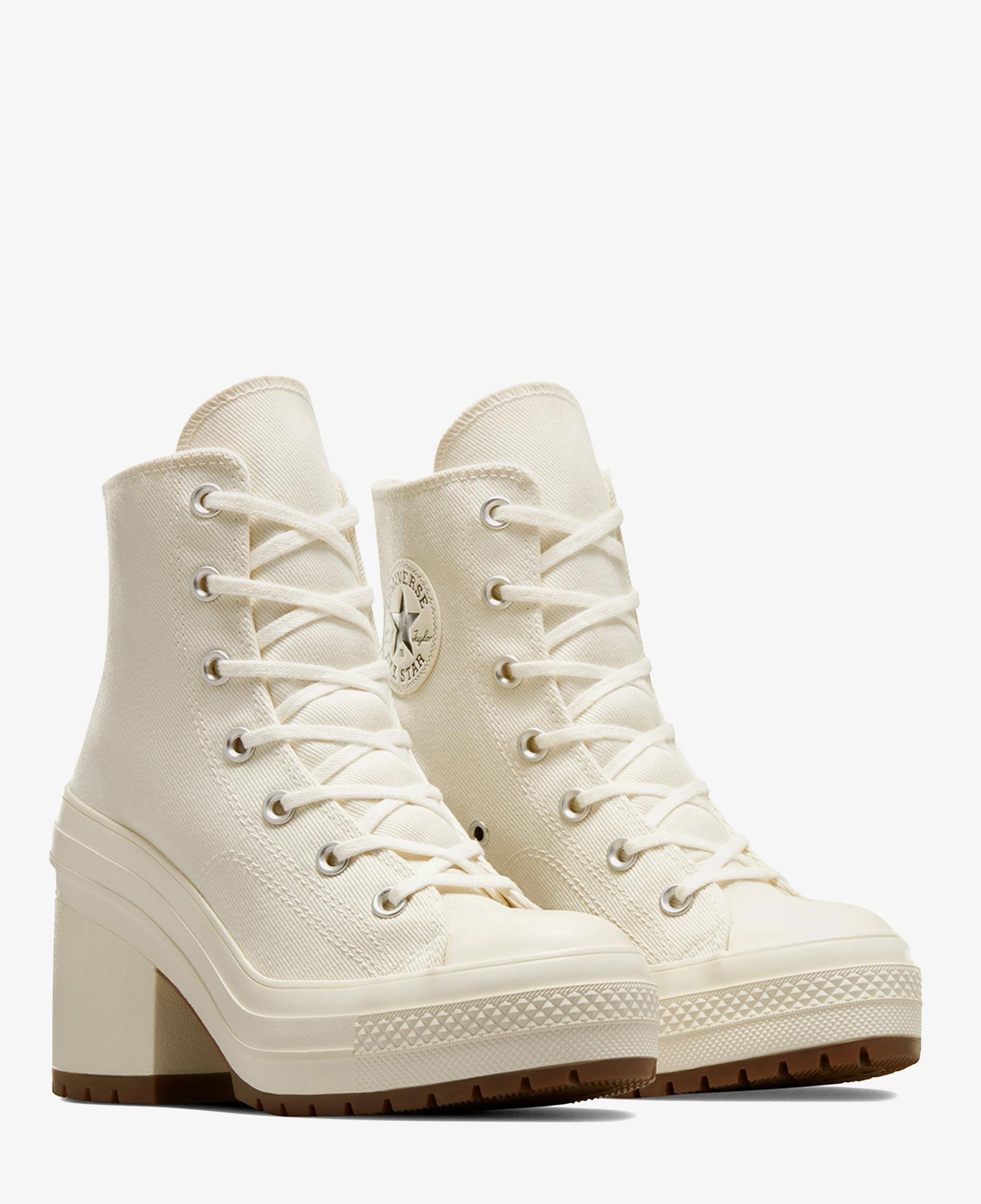 Converse Chuck 70 De Luxe Heel Kadın Krem Platform Bot