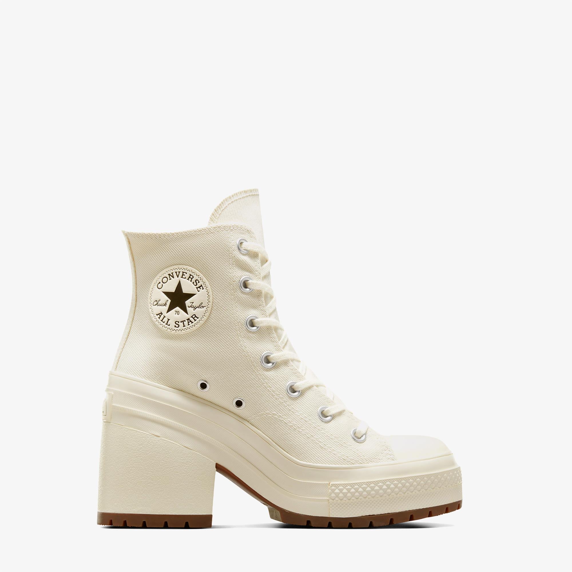 Converse Chuck 70 De Luxe Heel Kadın Krem Platform Bot