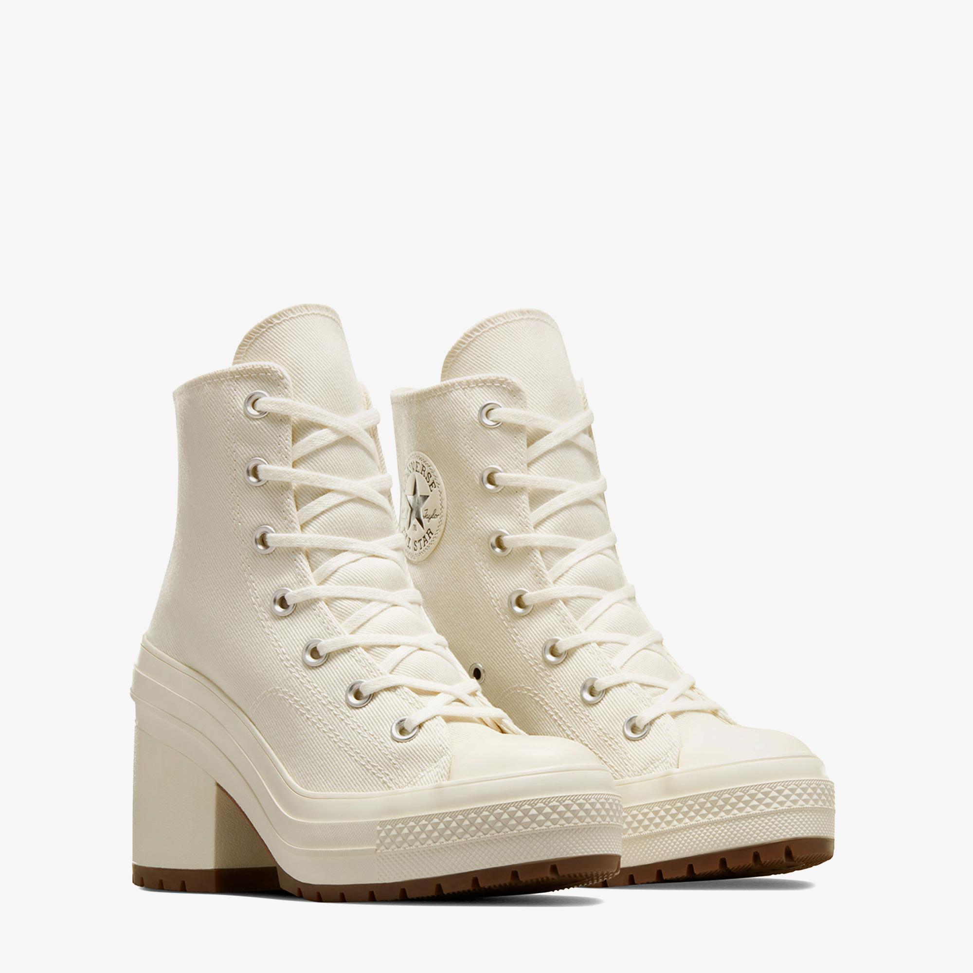 Converse Chuck 70 De Luxe Heel Kadın Krem Platform Bot