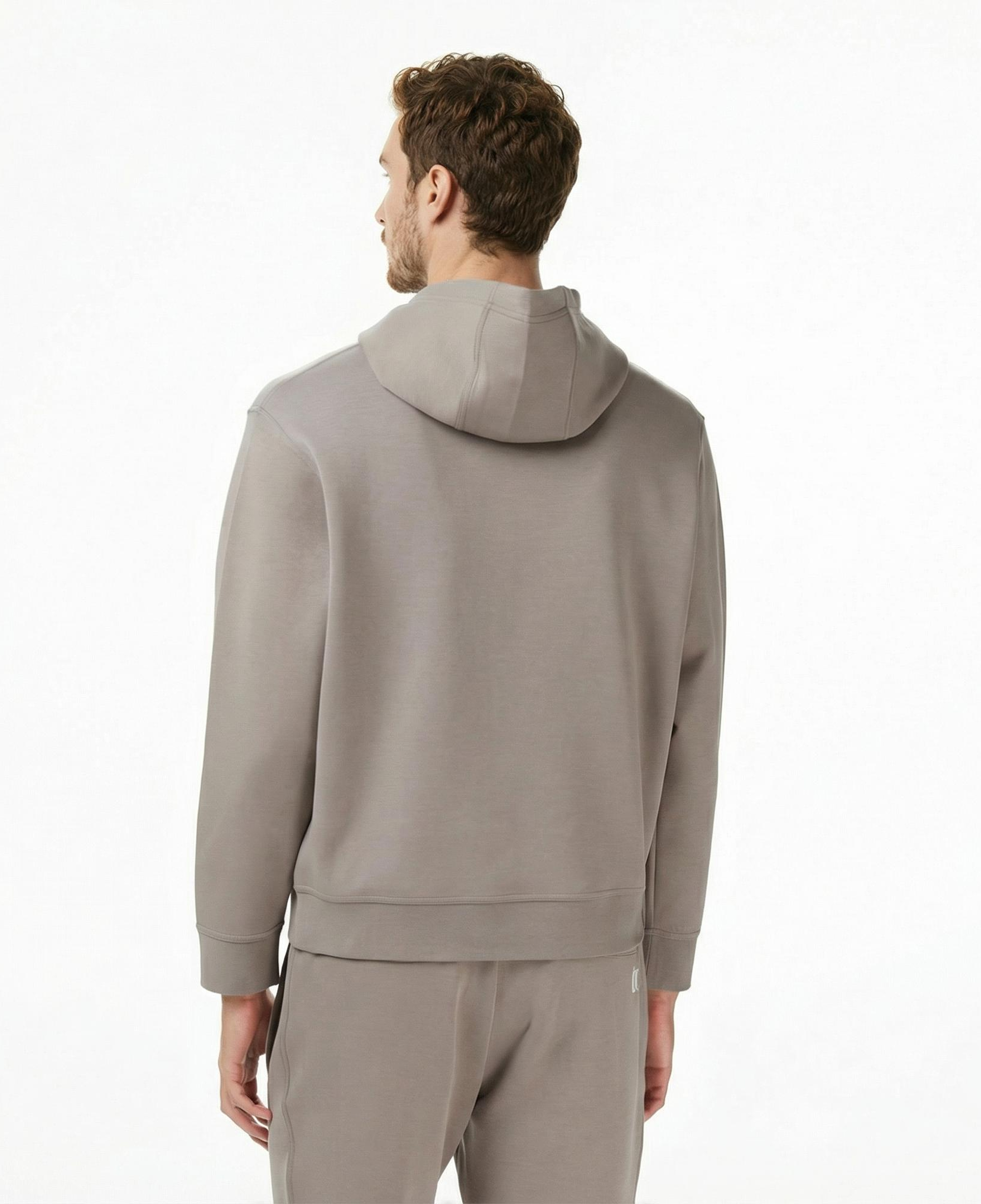 Armani Exchange Erkek Bej Hoodie