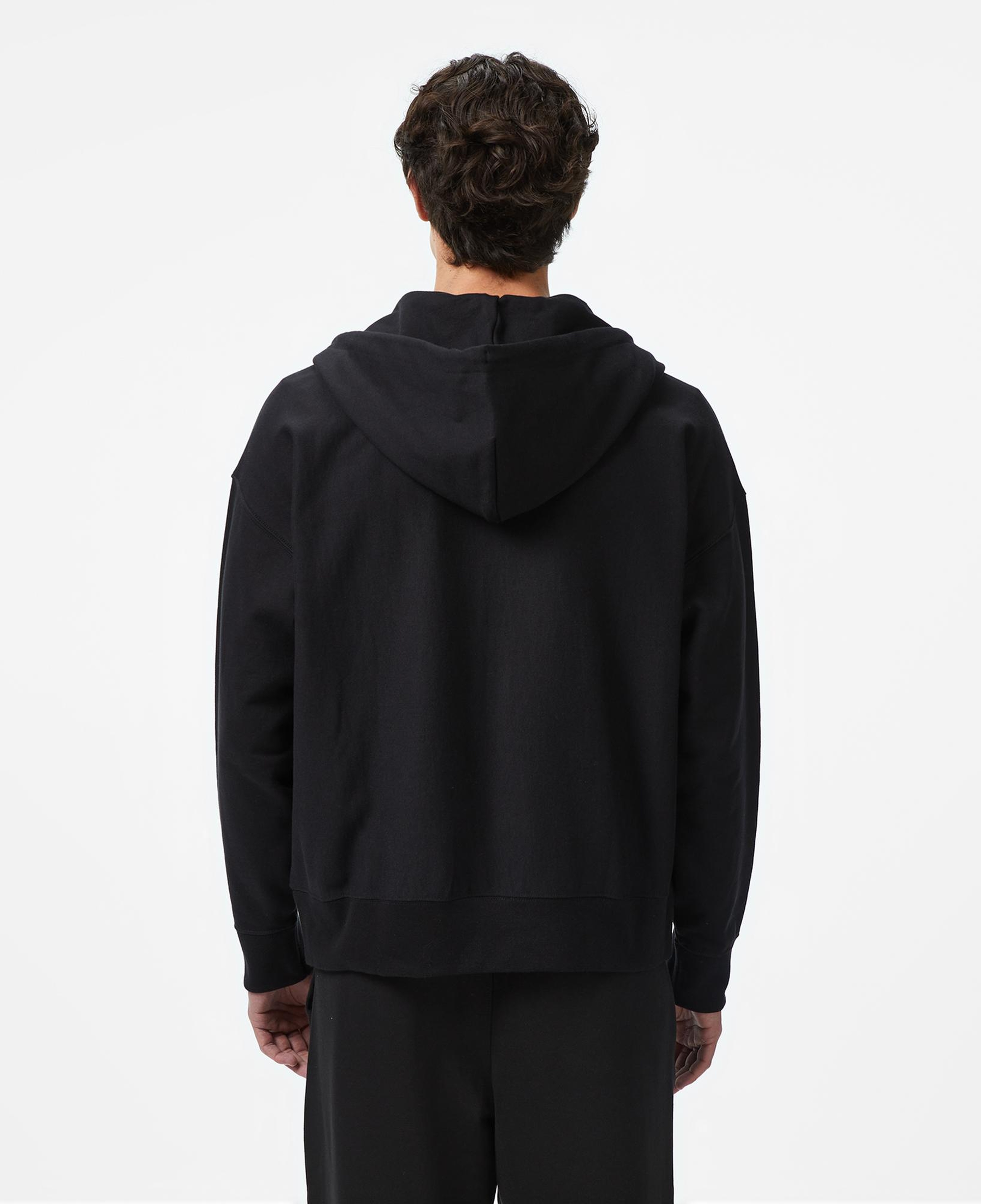 Calvin Klein Premium Terry Monogram Erkek Siyah Hoodie