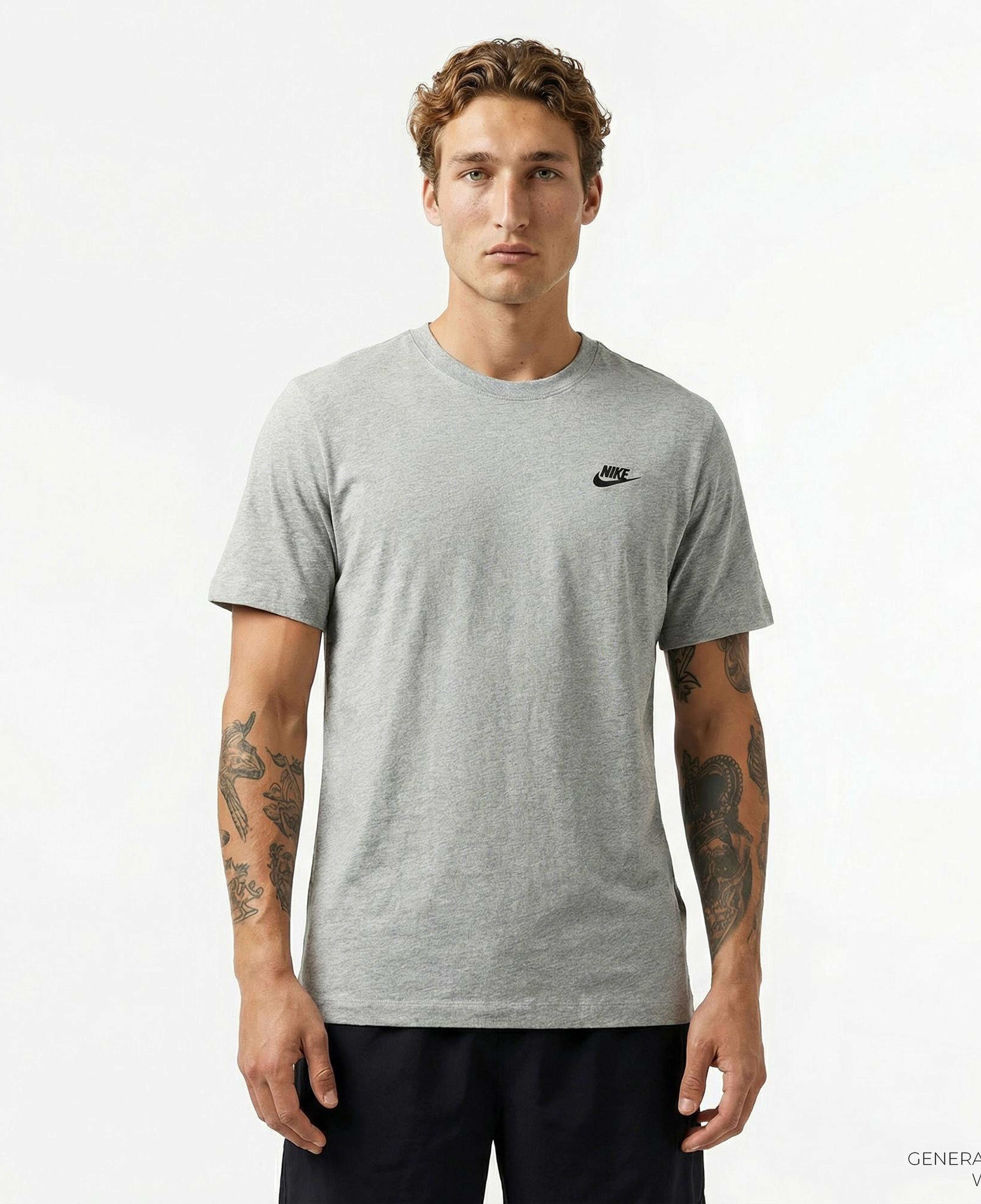 Nike Sportswear Club Erkek Gri T-Shirt