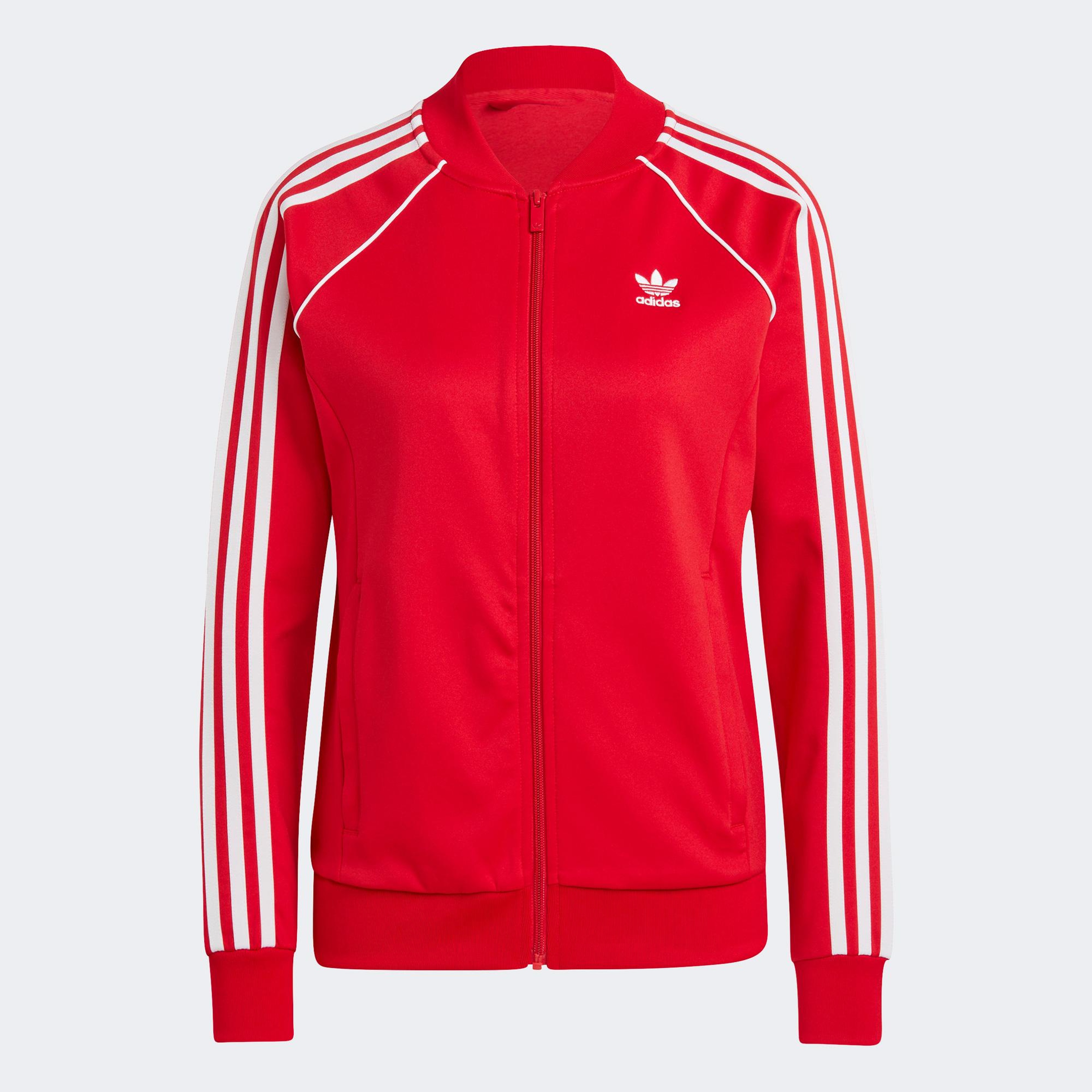 adidas Adicolor Classics Kadın Kırmızı Eşofman Üstü