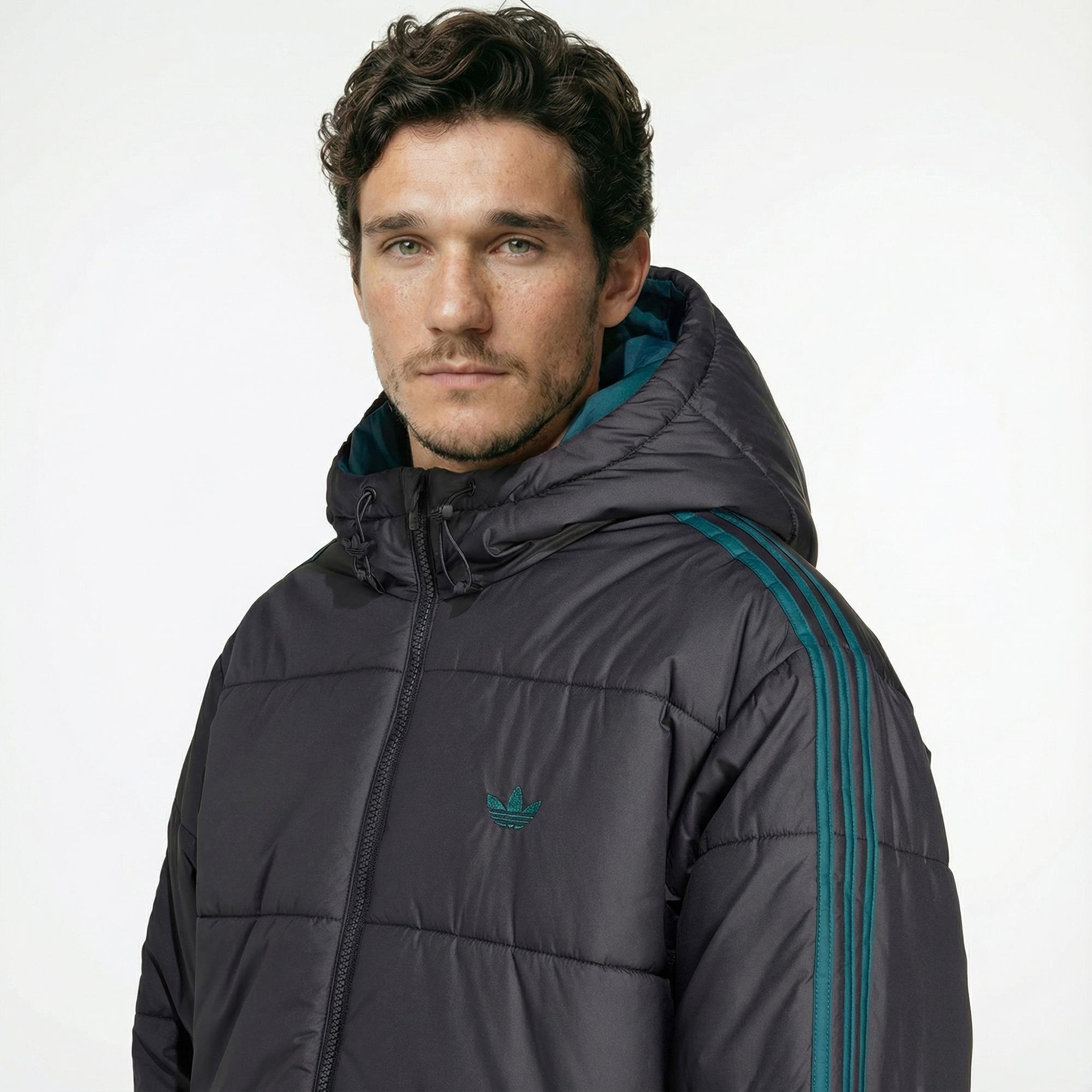 adidas Adicolor Reversible Erkek Siyah Mont