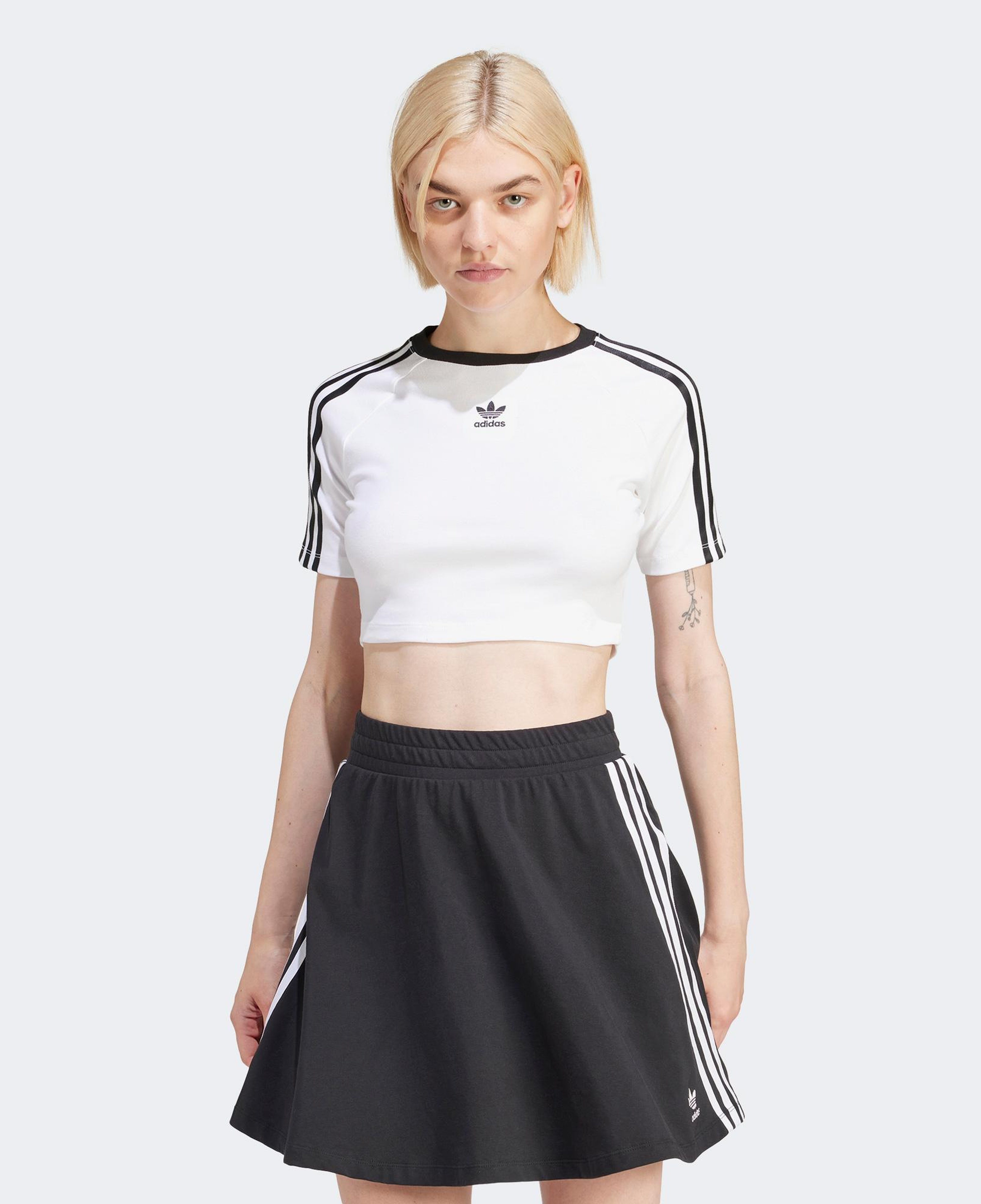 adidas 3S Baby Kadın Beyaz Crop